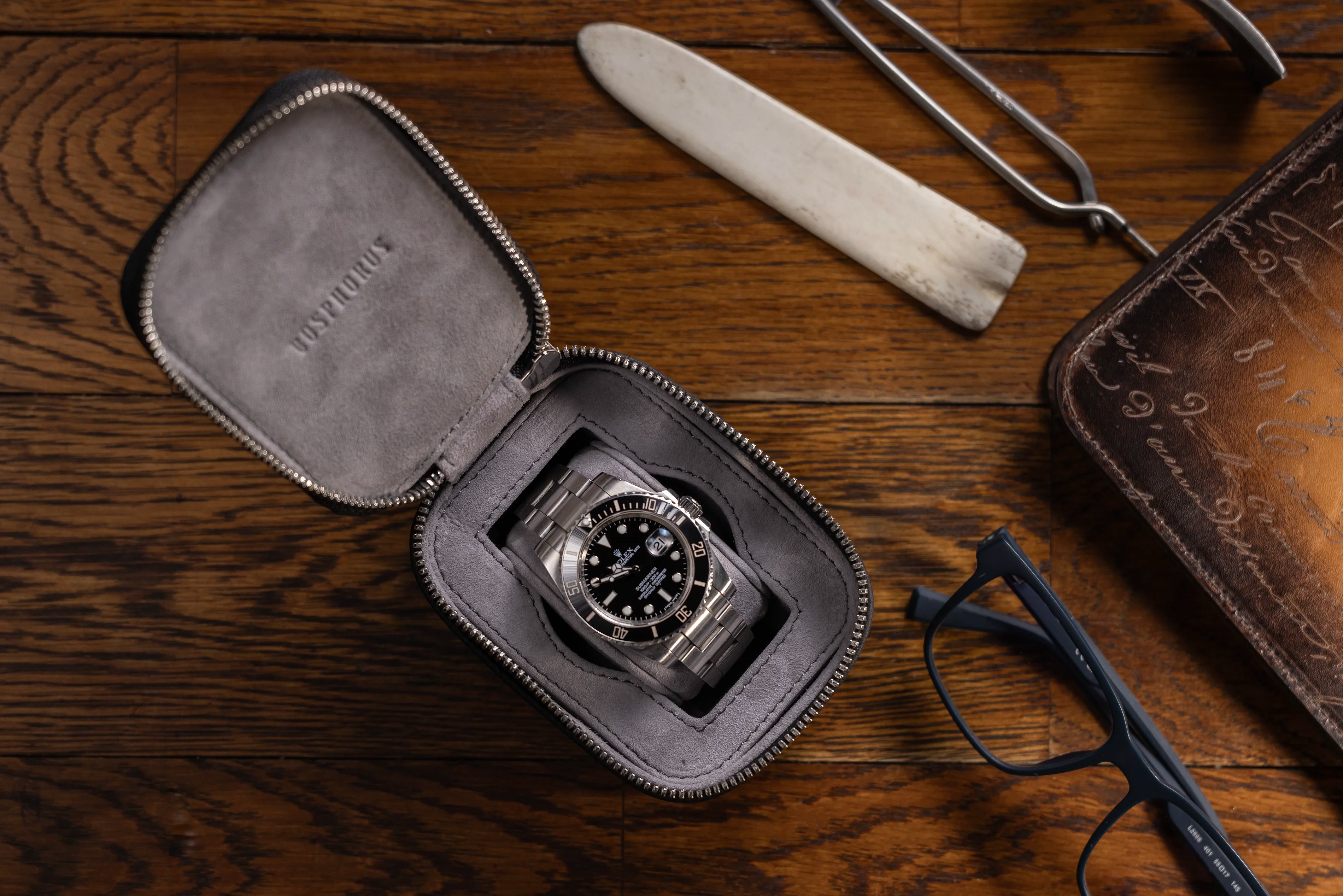 Ephesus Watch Case - Togo Black