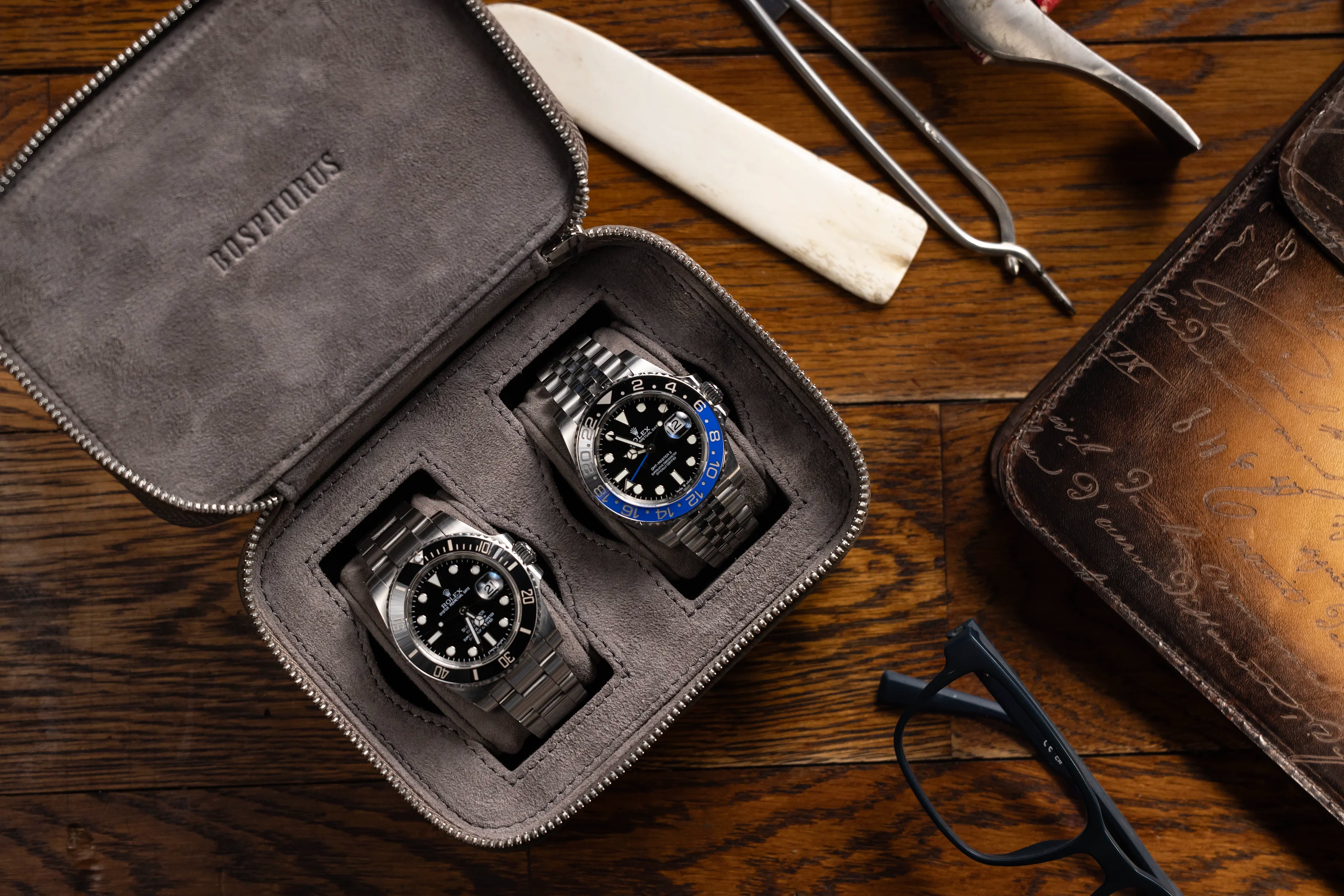 Ephesus Watch Case - Togo Black