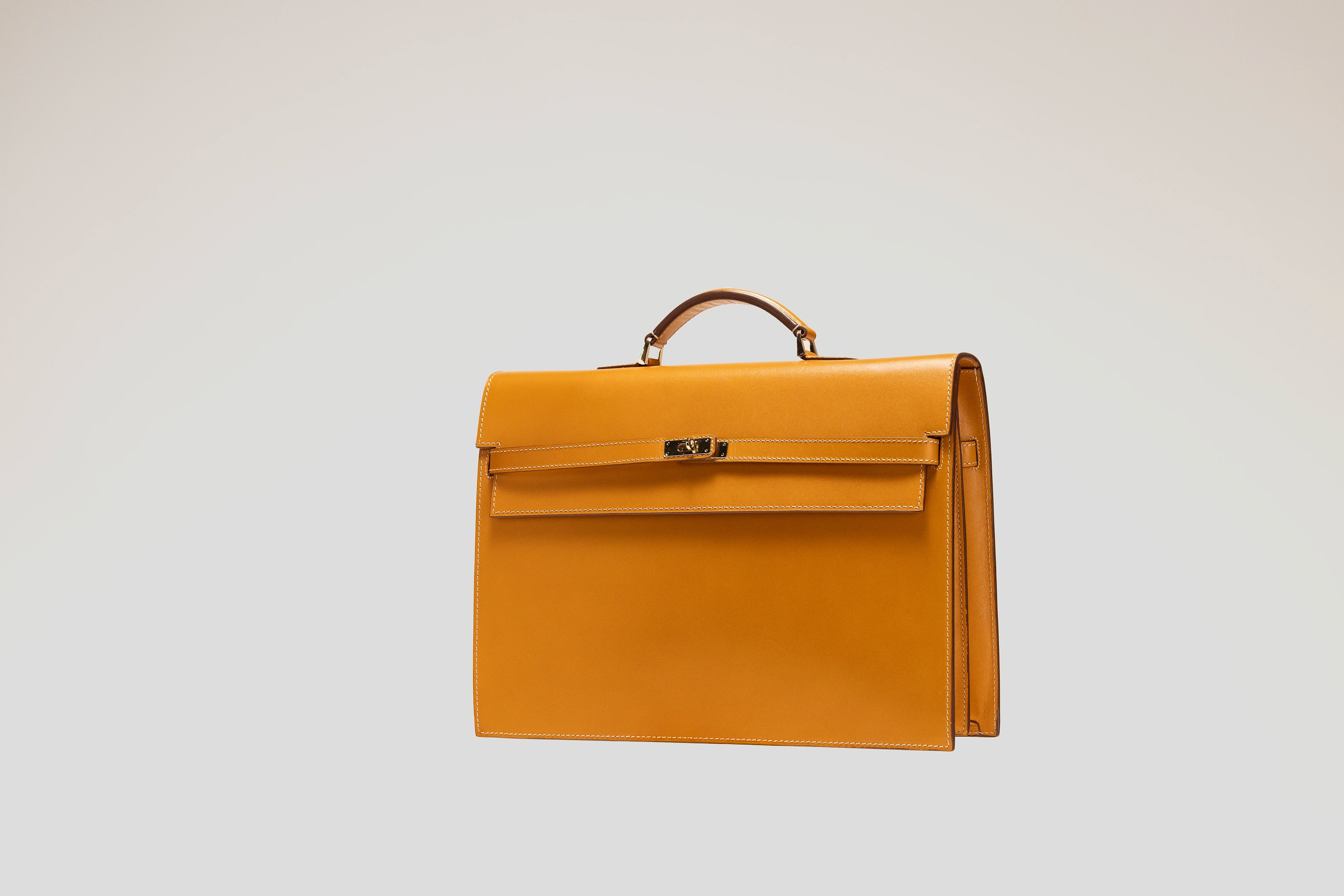 Briefcase - Box Calf Mustard