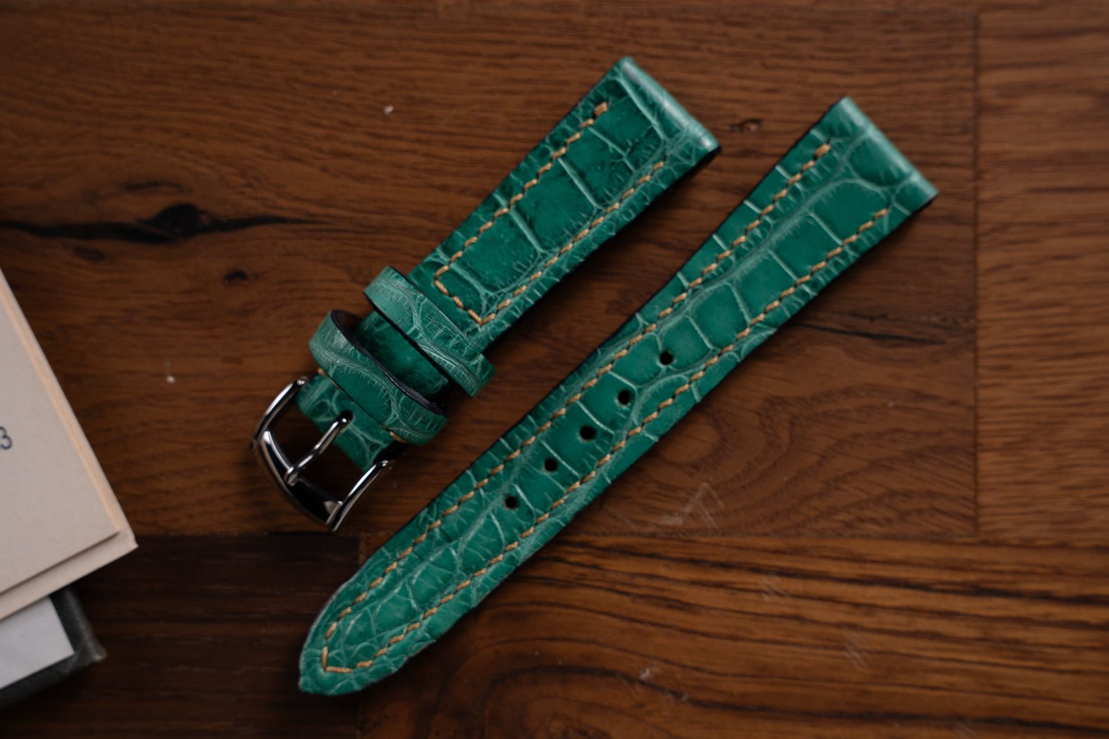 Bosphorus LeatherAlligator Watch Strap - Mint 02 - In Stock!