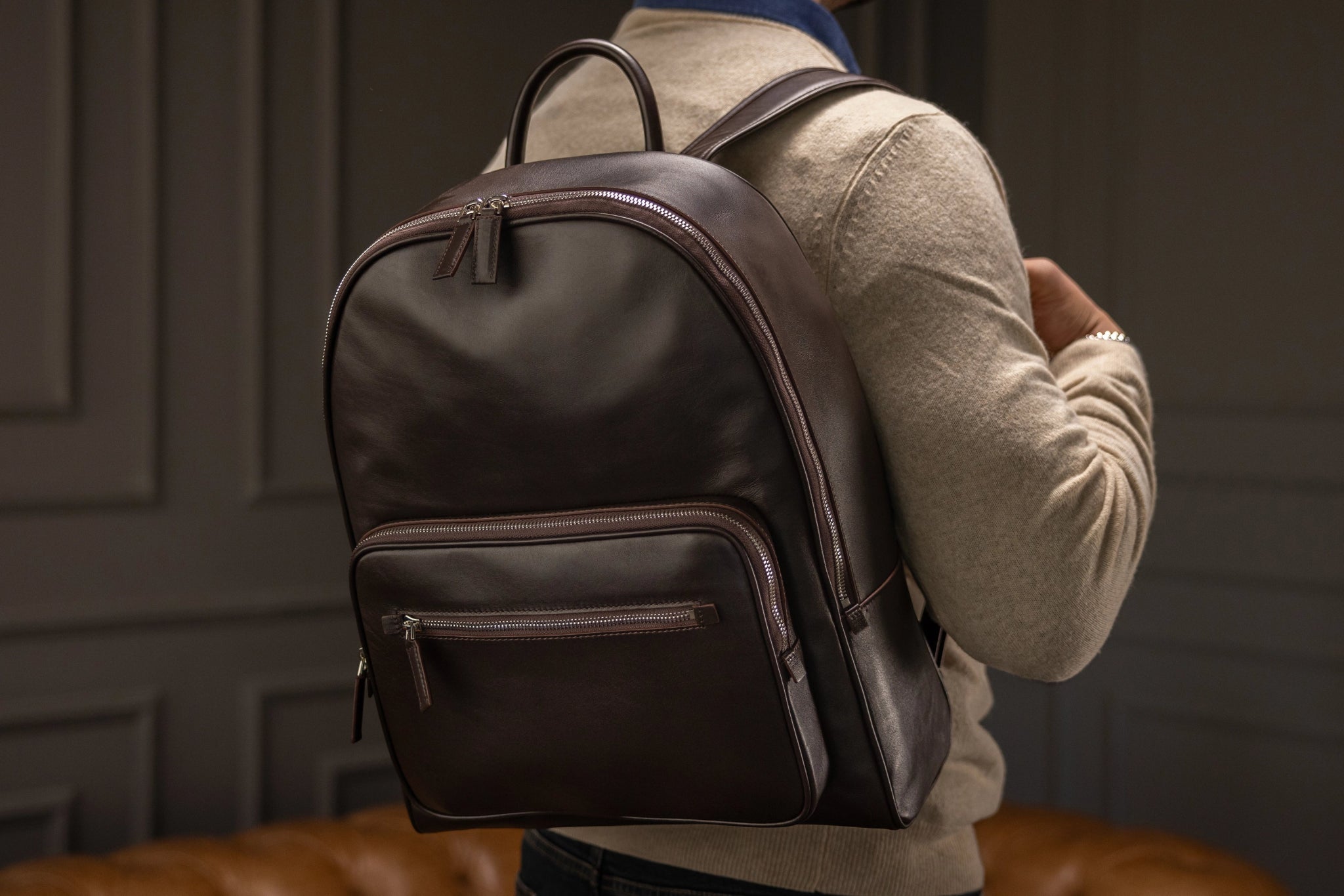 Bosphorus LeatherBackpack - Dark Brown