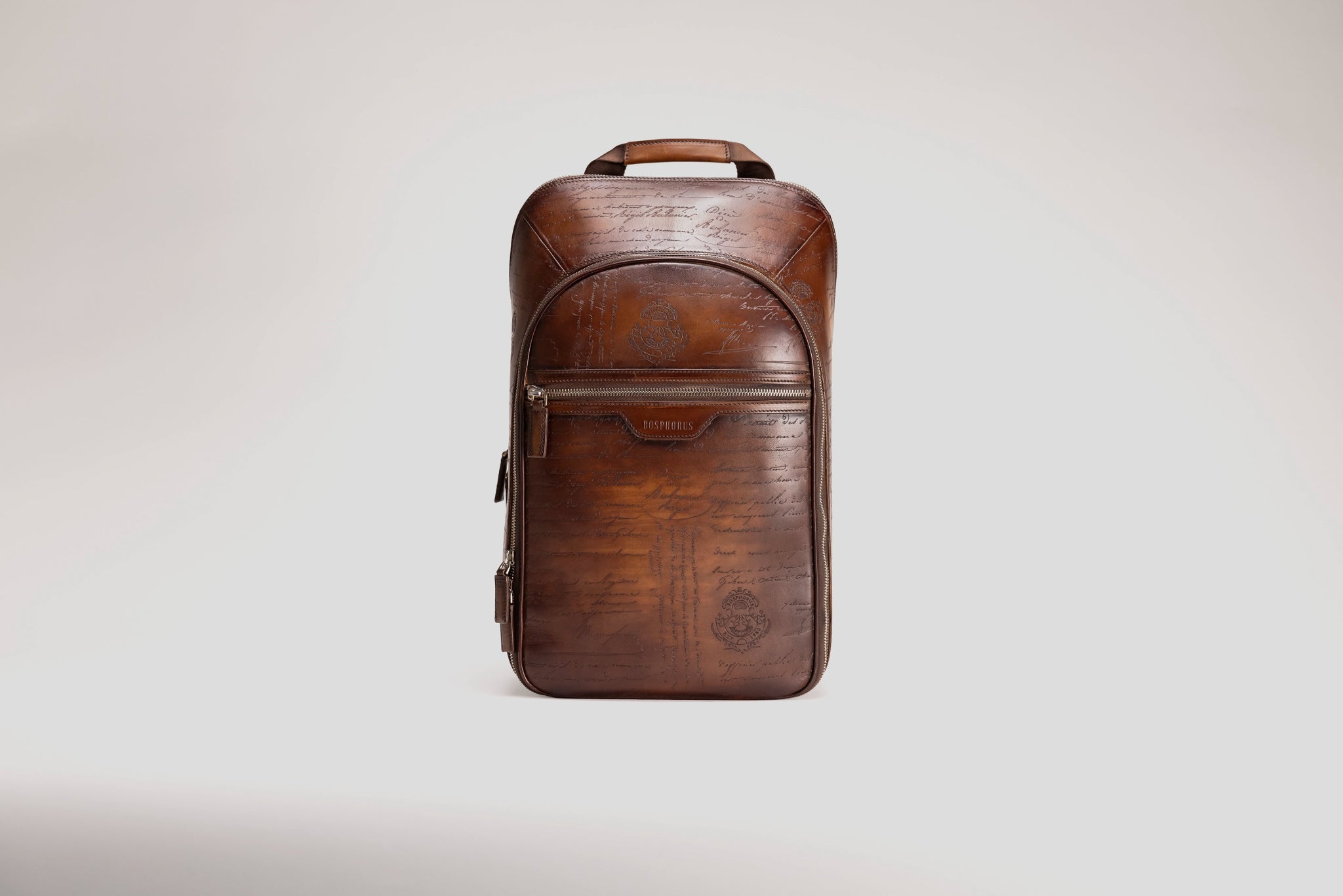 Bosphorus LeatherBackpack - Parchment Patina Brown