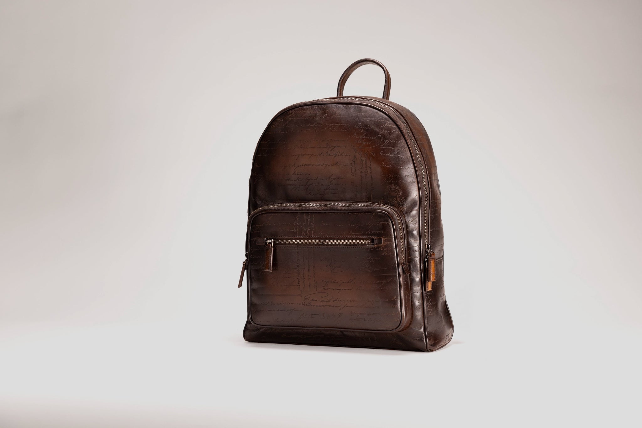 Bosphorus LeatherBackpack - Parchment Patina Dark Brown