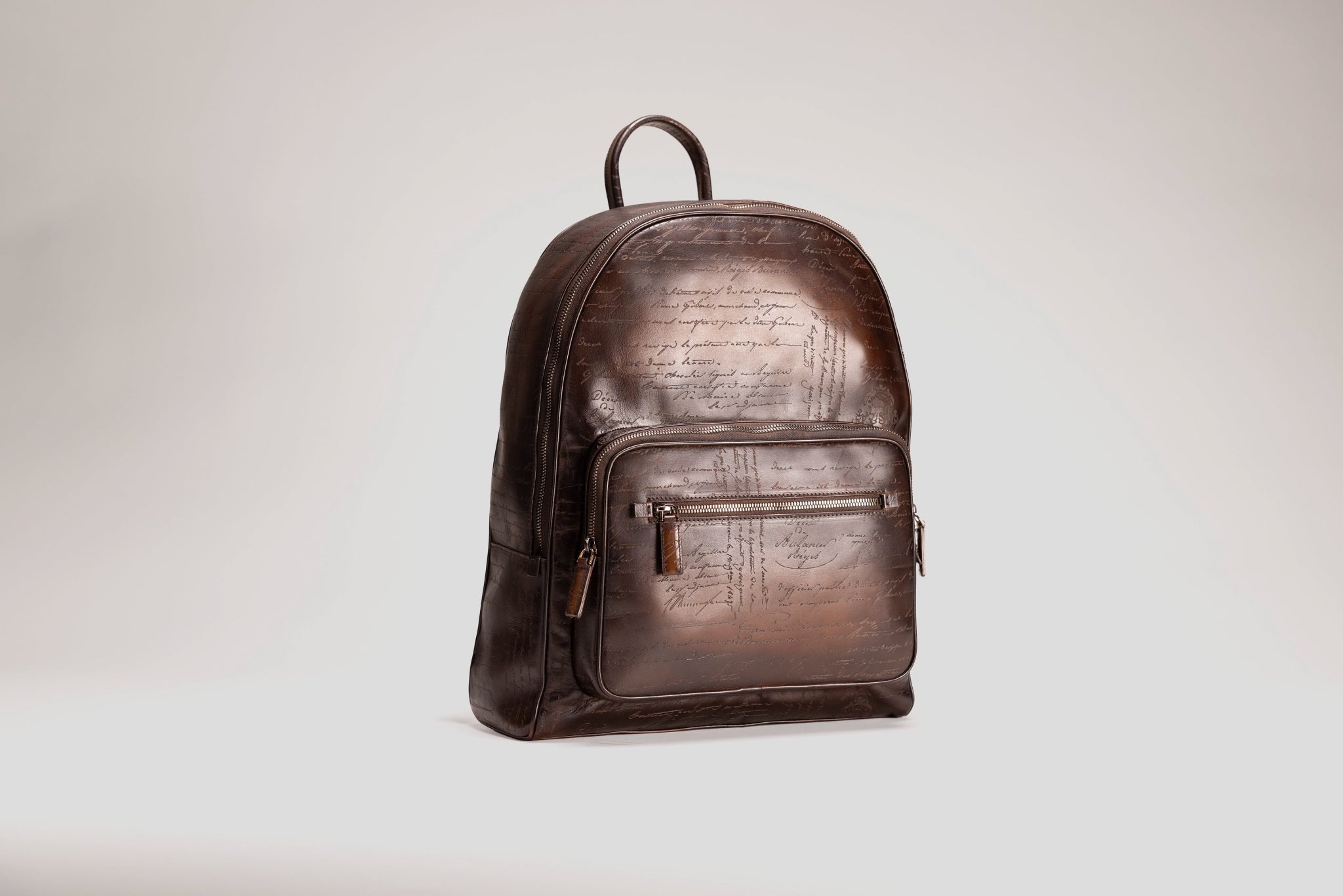 Bosphorus LeatherBackpack - Parchment Patina Dark Brown