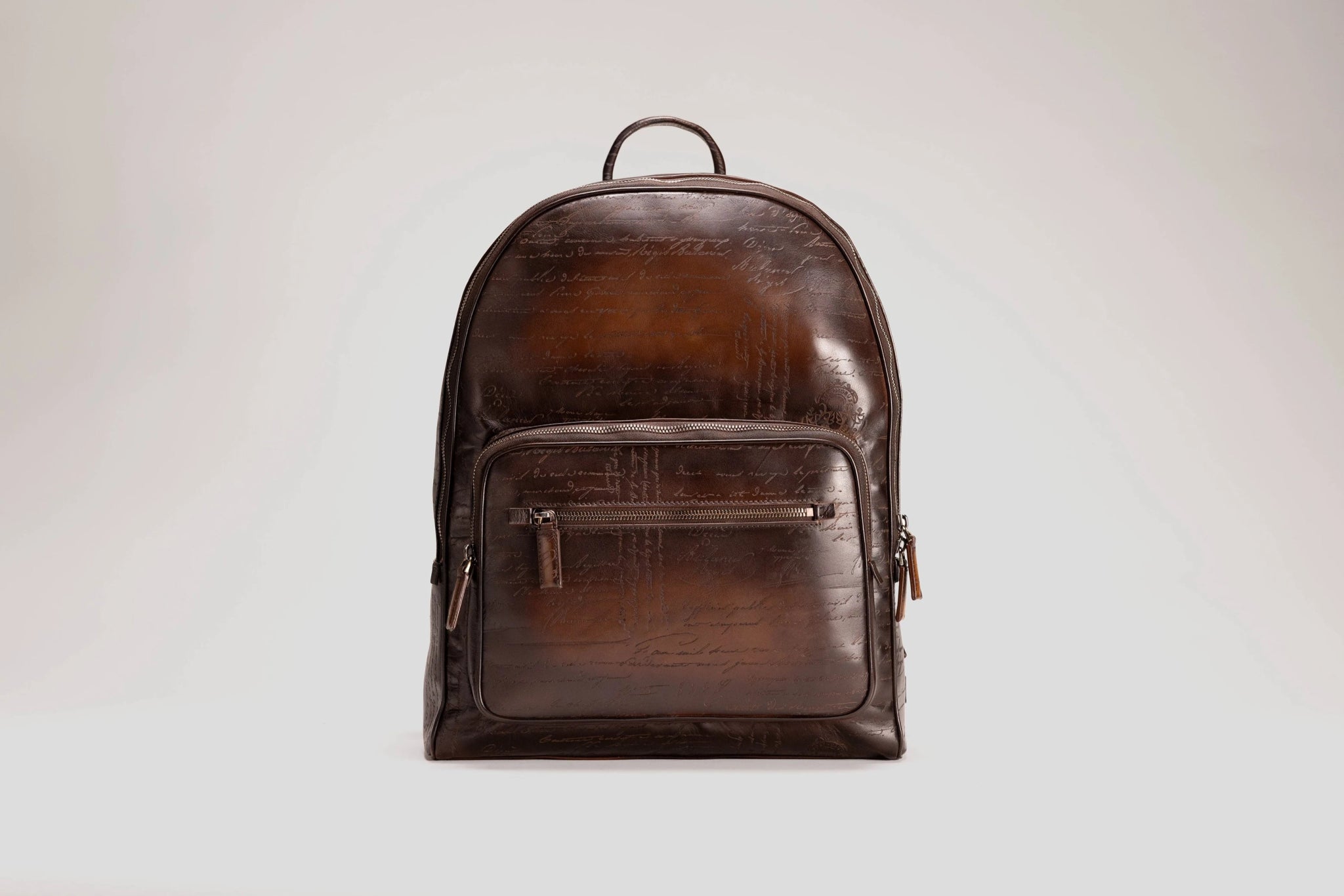 Bosphorus LeatherBackpack - Parchment Patina Dark Brown