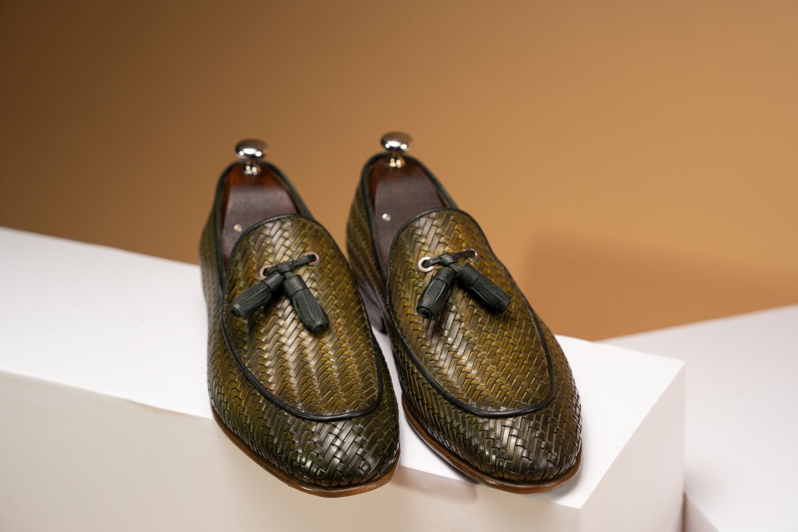 Bosphorus LeatherBOSPHORUS LEATHER LOAFER - WOVEN EMERALD