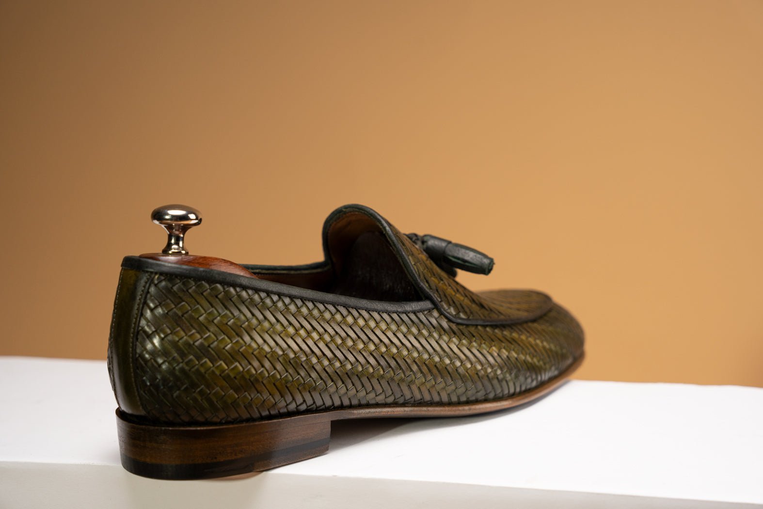 Bosphorus LeatherBOSPHORUS LEATHER LOAFER - WOVEN EMERALD