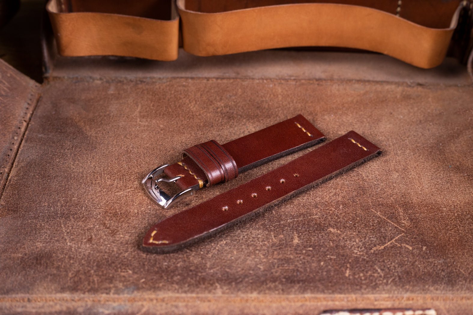 Bosphorus LeatherBosphorus Watch Strap - Natural Cherry Rot