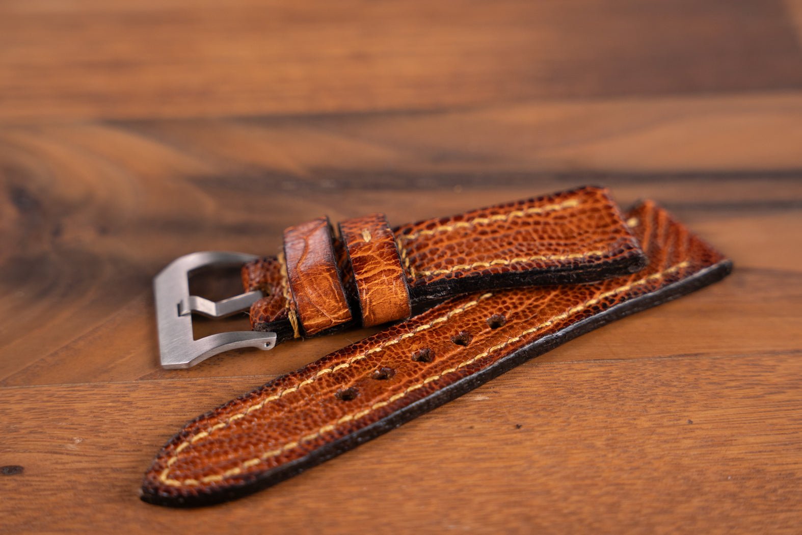 Bosphorus LeatherBosphorus Watch Strap - Ostrich Leg Light Shady