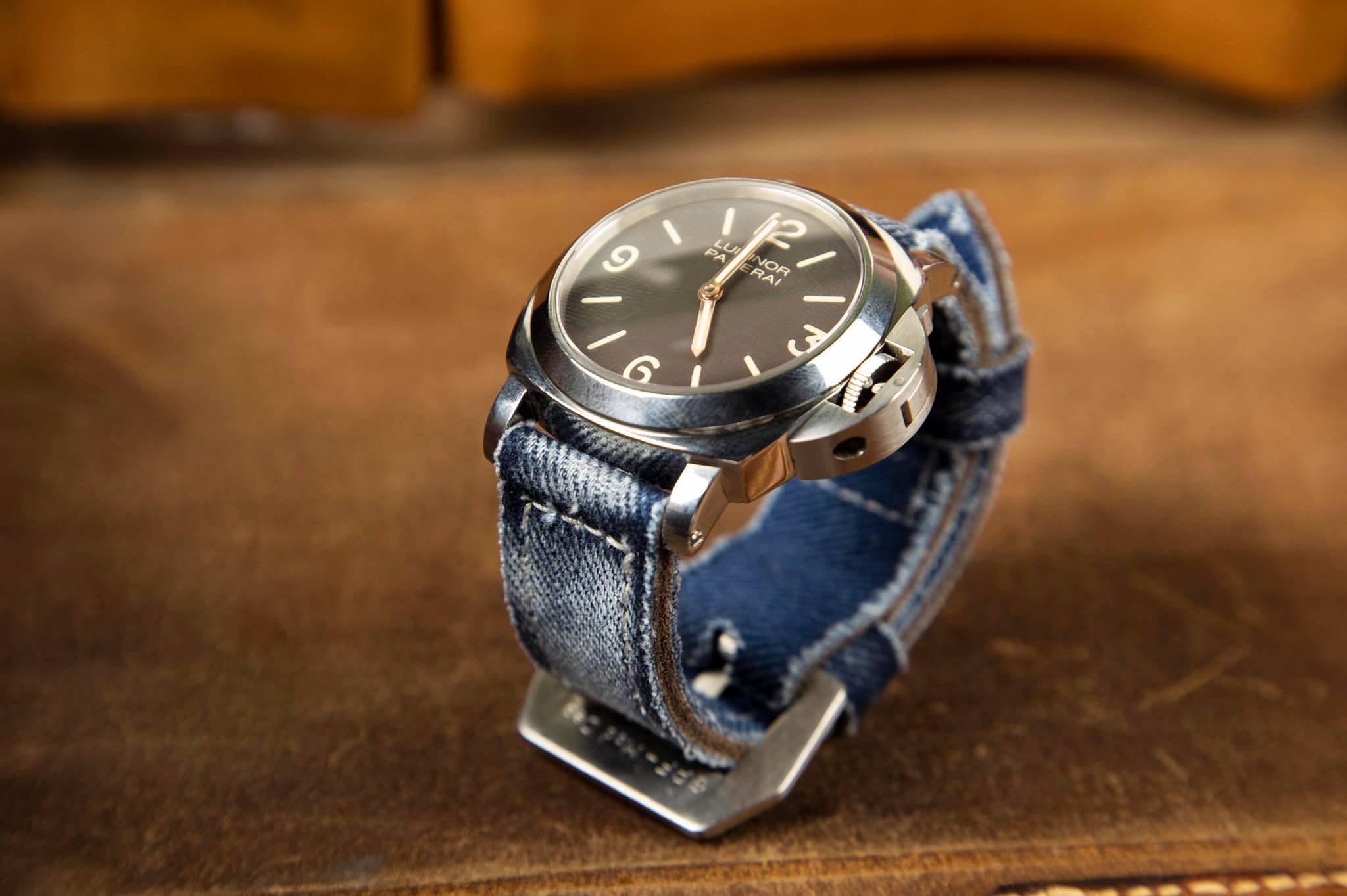 Bosphorus LeatherBosphorus Watch Strap - Patina Canvas Jean Blue 02