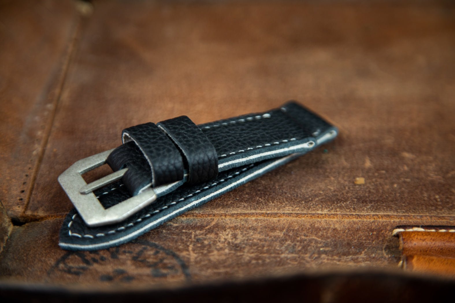 Bosphorus LeatherBosphorus Watch Strap - Togo Black