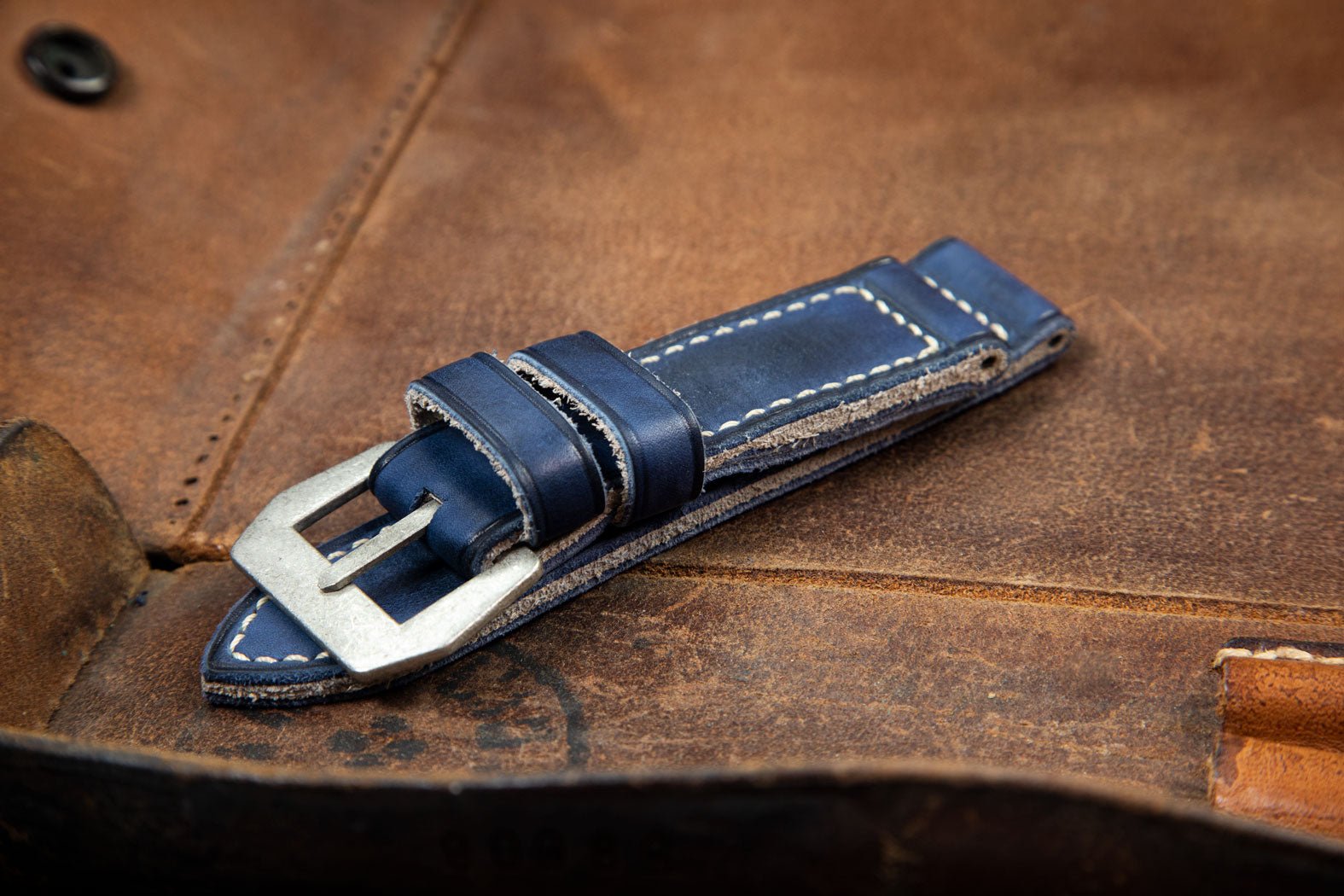 Bosphorus LeatherBosphorus Watch Strap - Vintage Dark Blue