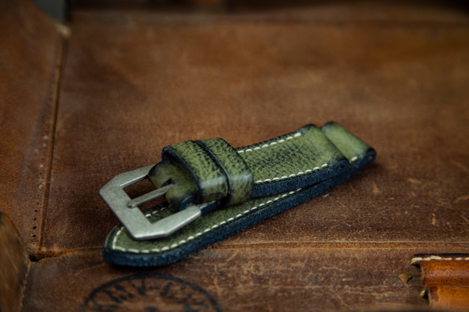 Bosphorus LeatherBosphorus Watch Strap - Vintage Moss Green