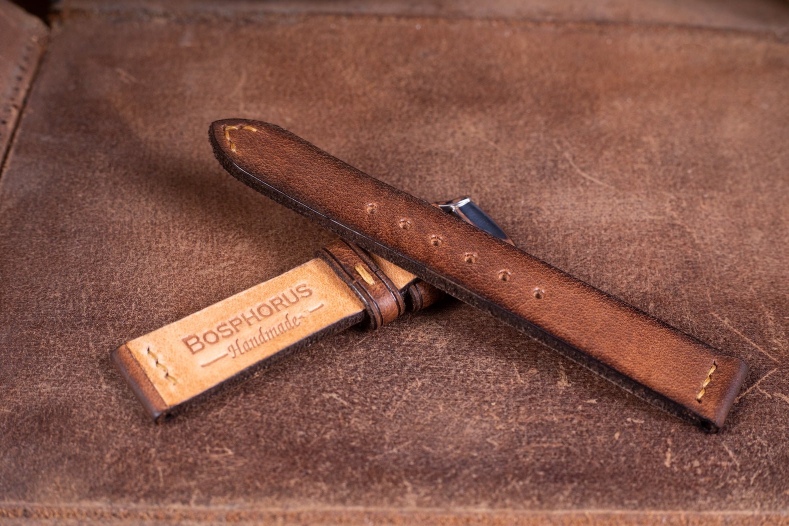 Bosphorus LeatherBosphorus Watch Strap - Vintage RLX Wooden