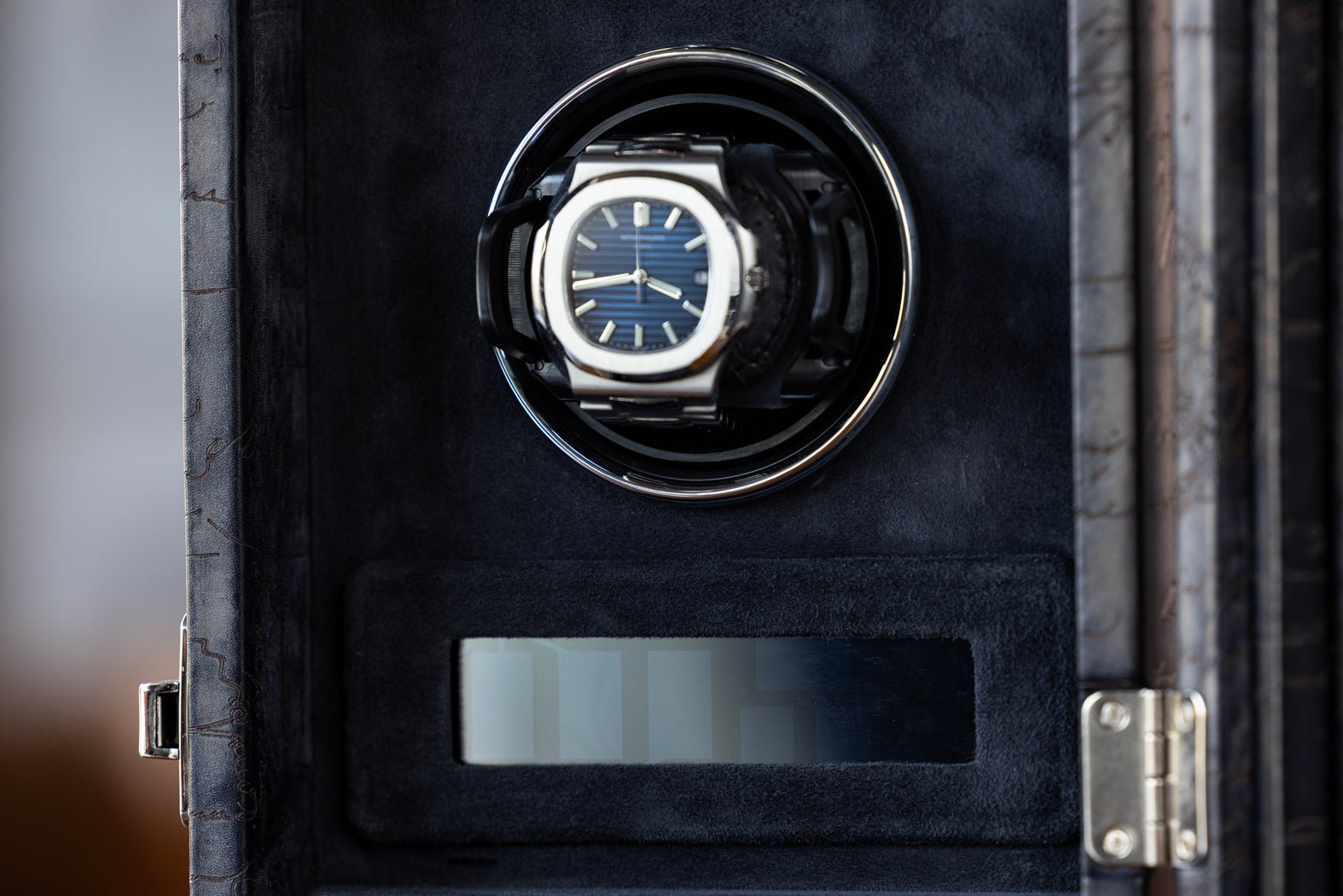 Bosphorus LeatherBosphorus Watch Winder - Parchment Patina Grey