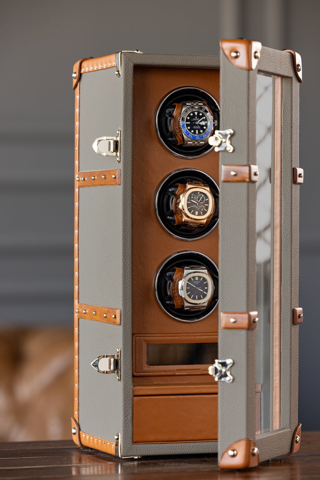 Bosphorus LeatherBosphorus Watch Winder - Togo Beige