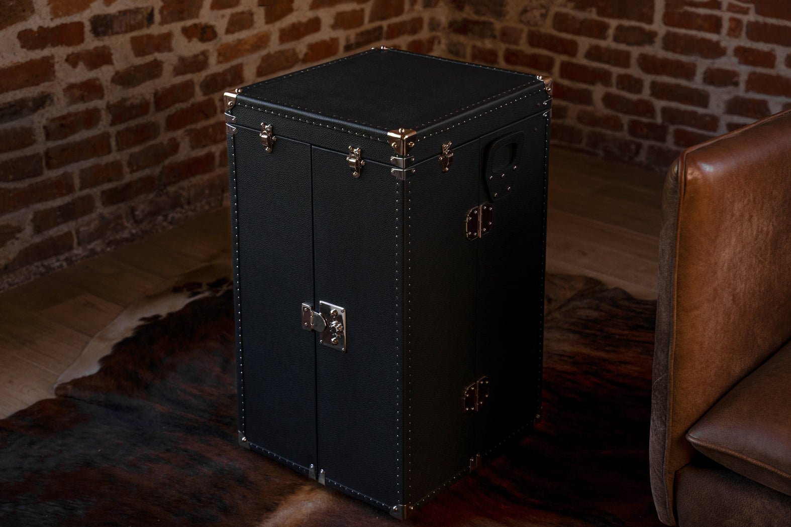 Bosphorus LeatherBosphorus Watch Winder Trunk - Togo Black