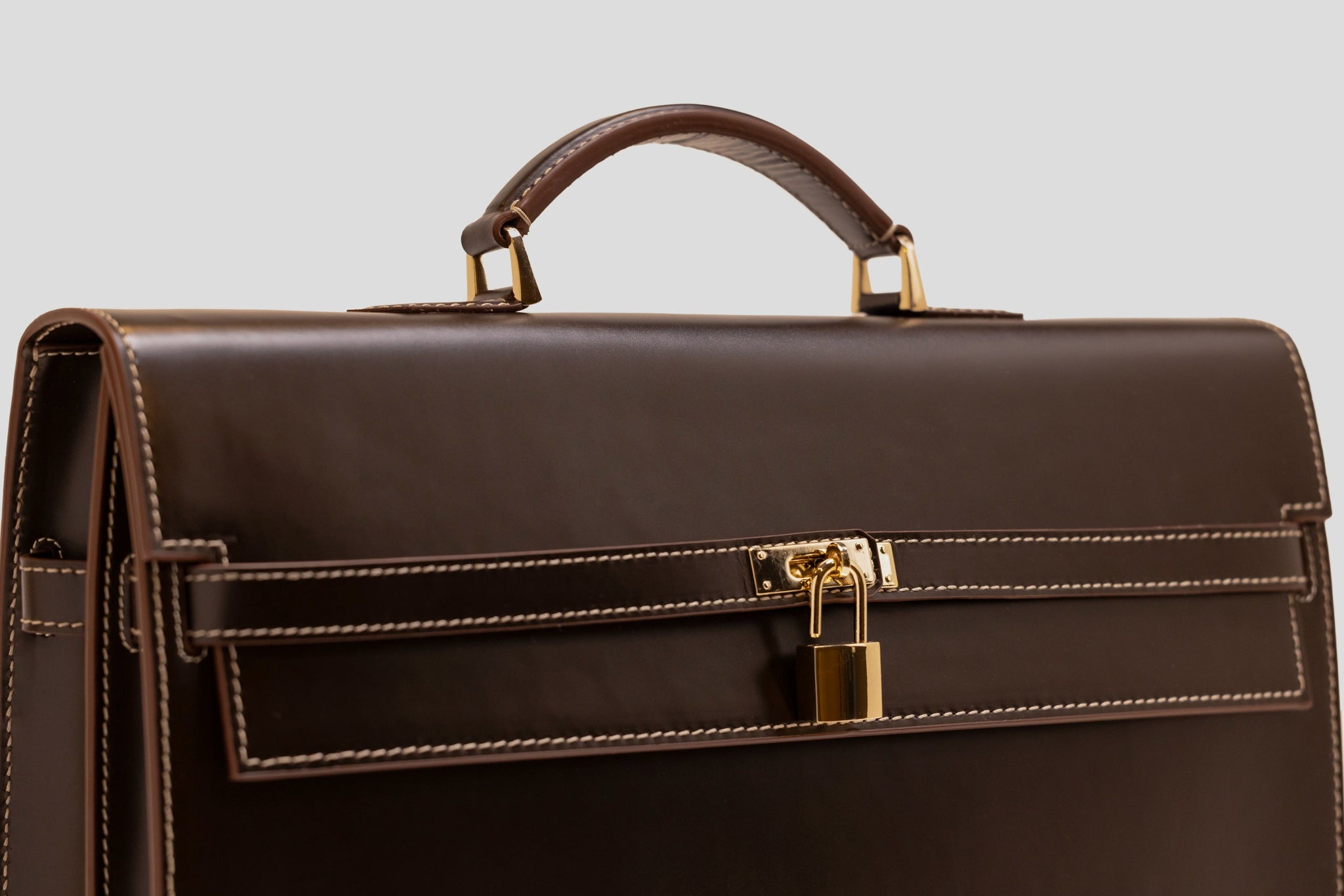 Bosphorus LeatherBriefcase - Dark Brown