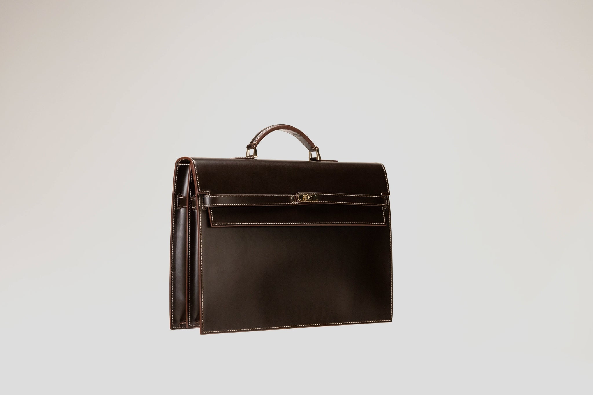 Bosphorus LeatherBriefcase - Dark Brown