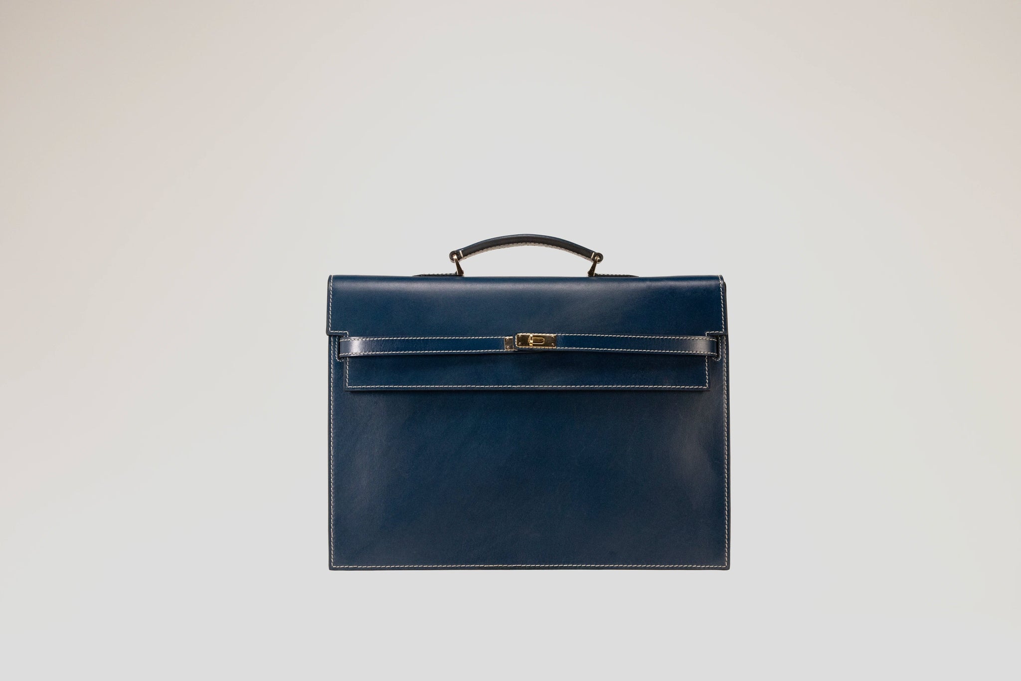 Bosphorus LeatherBriefcase - Montana Blue