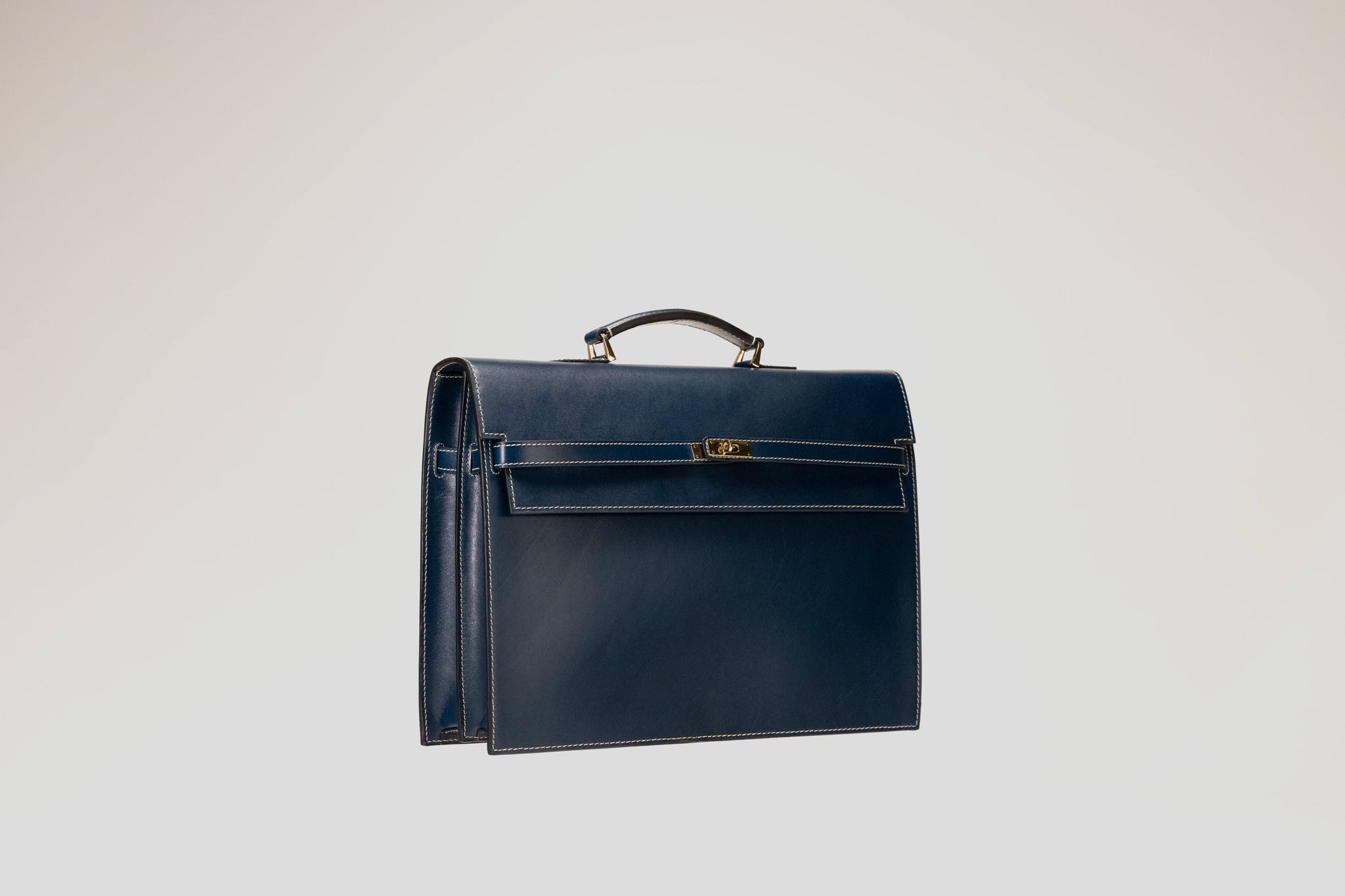 Bosphorus LeatherBriefcase - Montana Blue