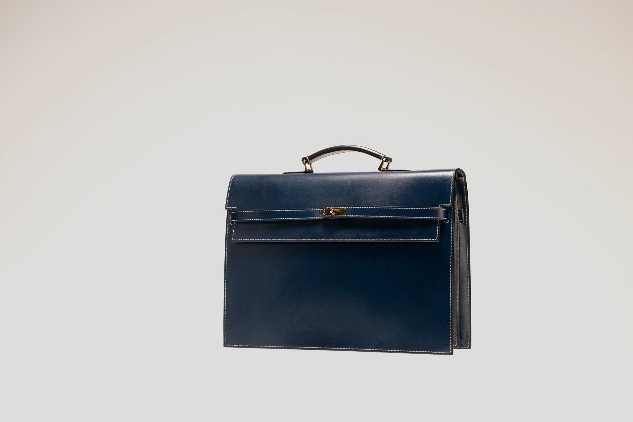 Bosphorus LeatherBriefcase - Montana Blue