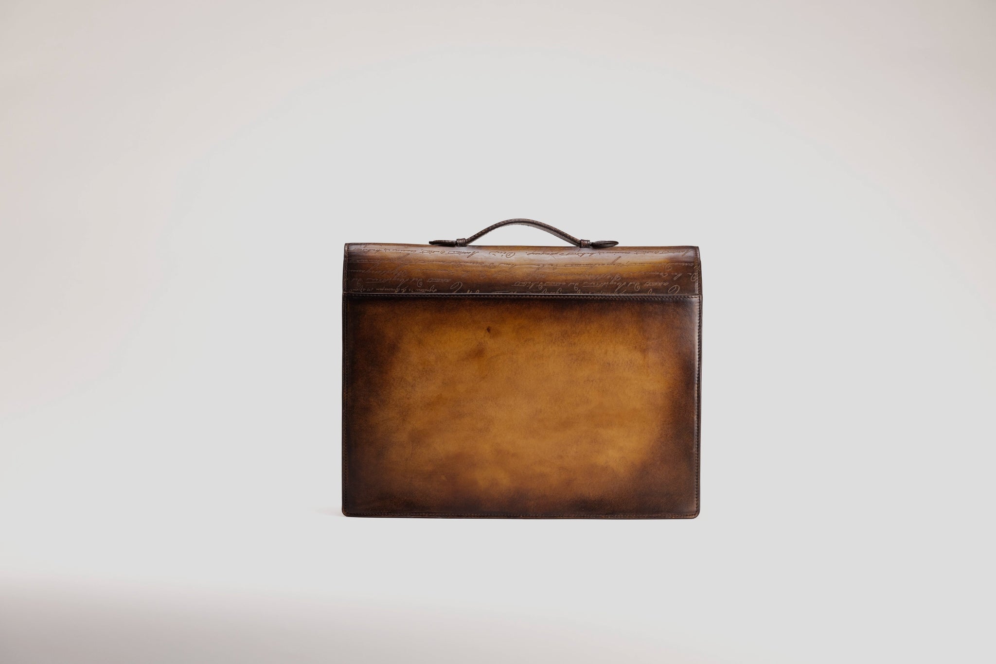 Bosphorus LeatherBriefcase - Parchment Patina Brown