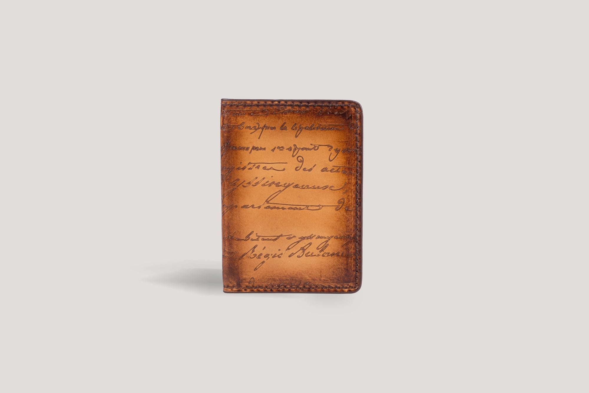 Bosphorus LeatherCard Holder Honey Brown