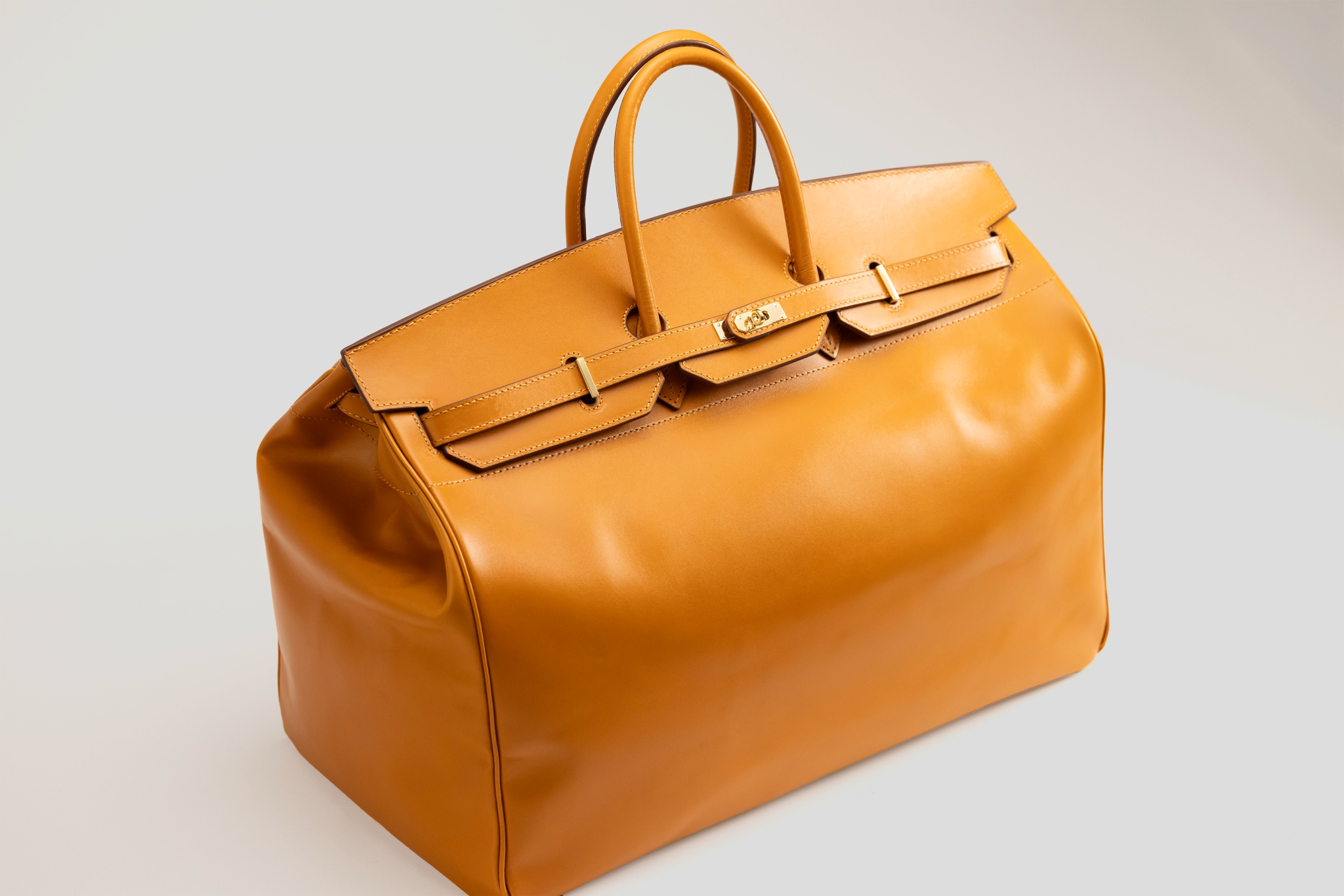 Bosphorus LeatherDuffle Bag - Mustard