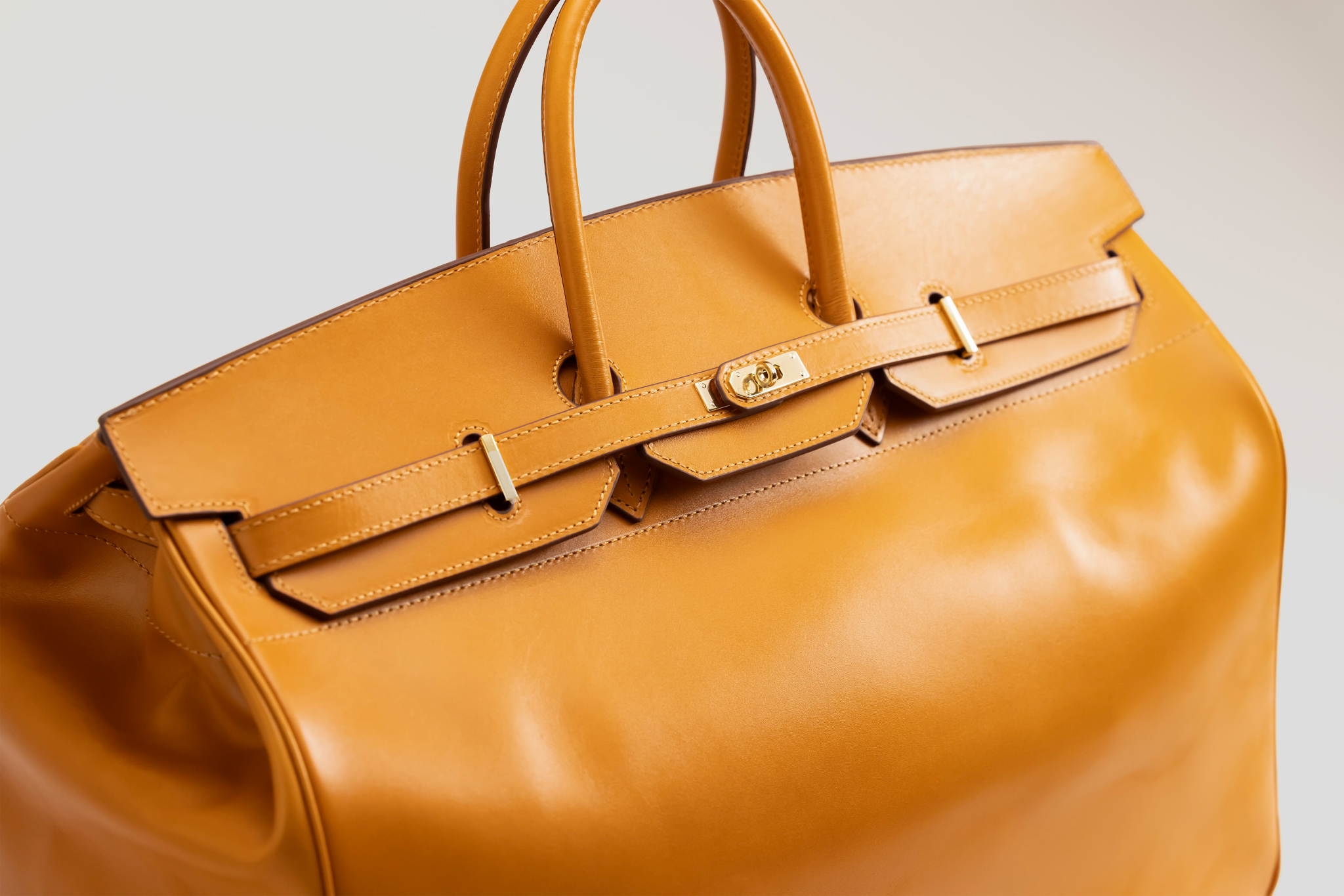 Bosphorus LeatherDuffle Bag - Mustard