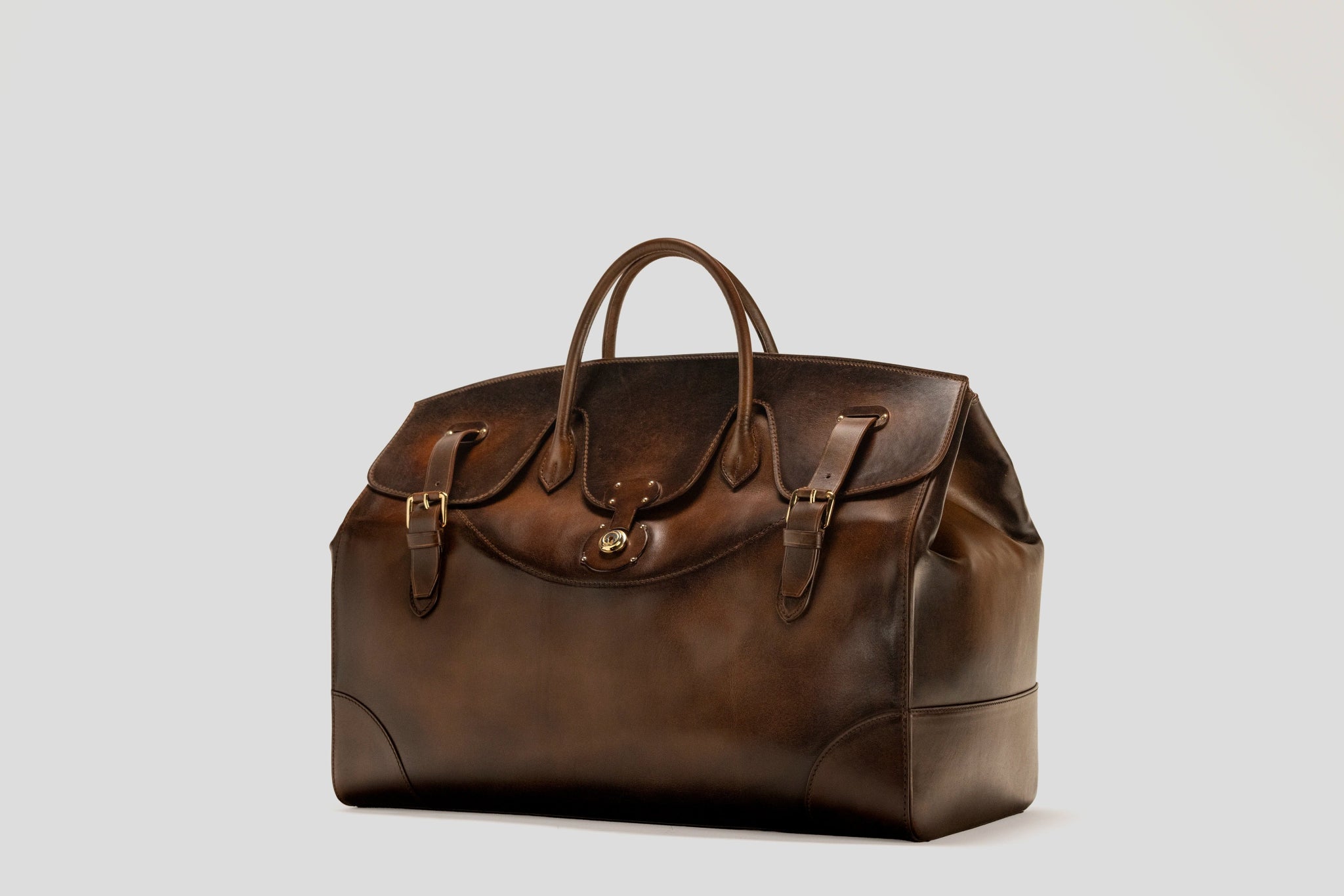 Bosphorus LeatherDuffle Bag - Patina Brown