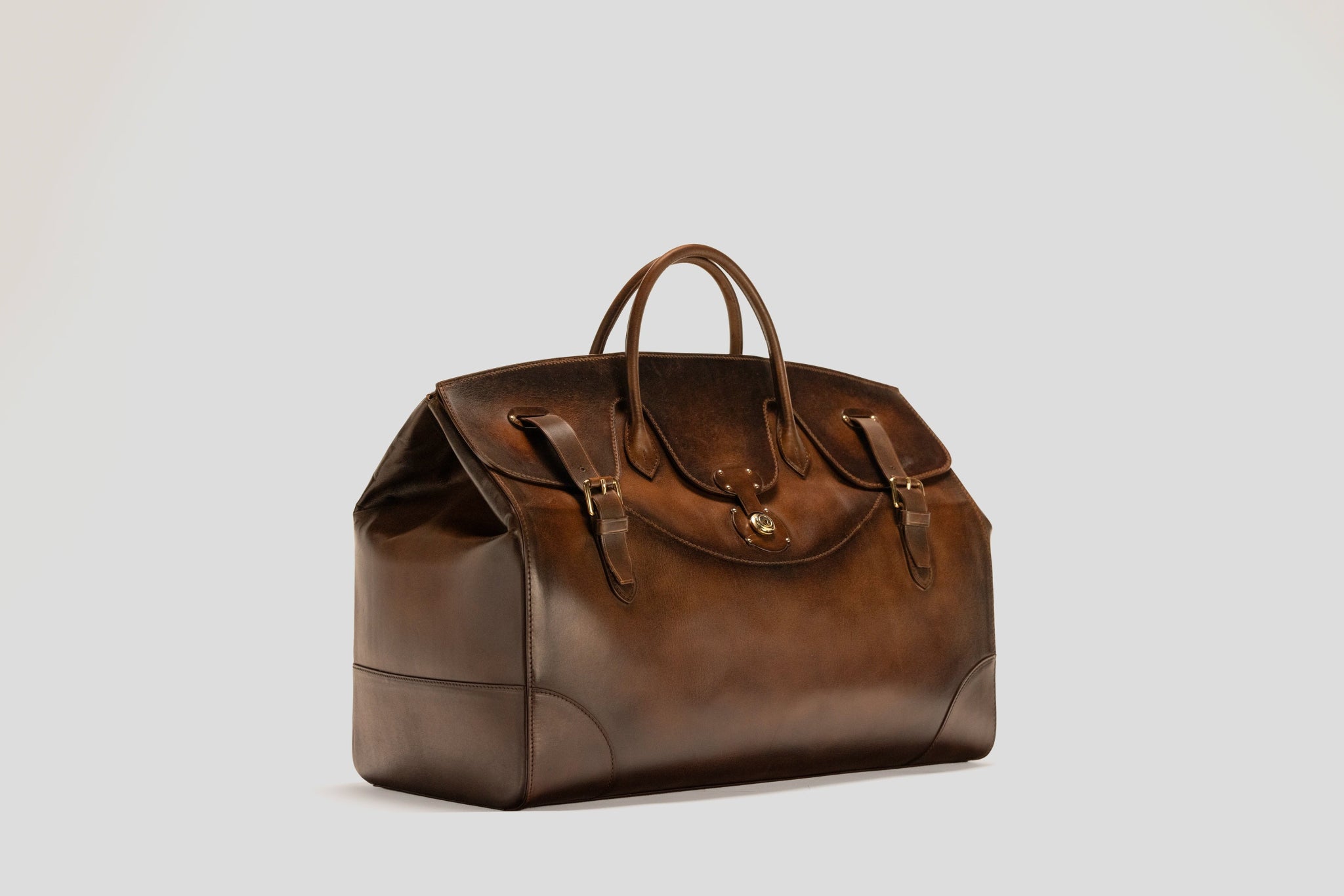 Bosphorus LeatherDuffle Bag - Patina Brown