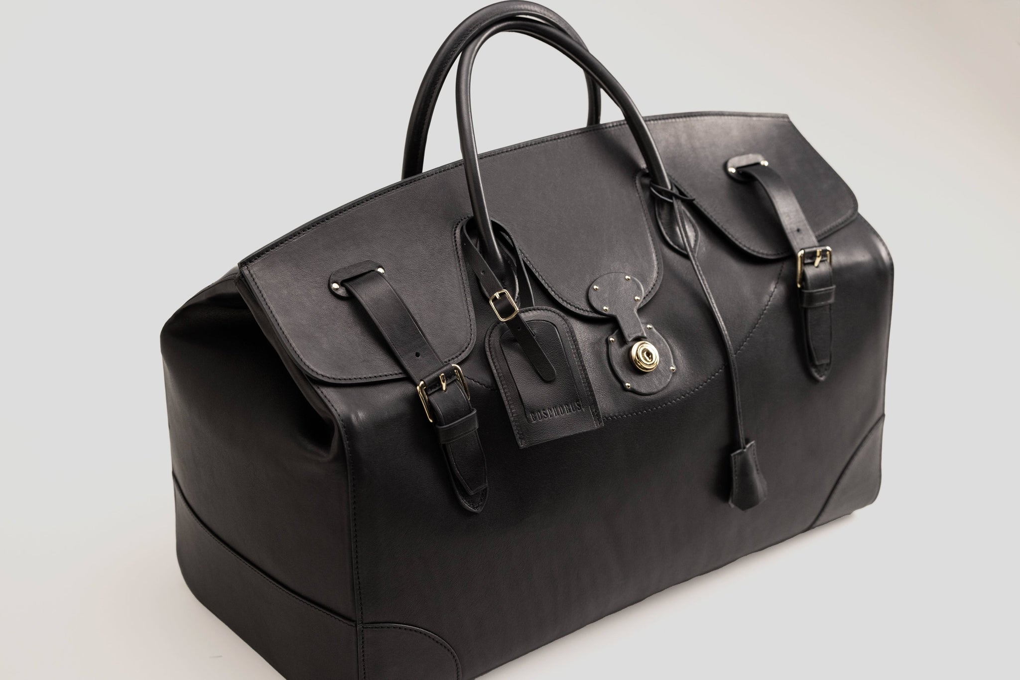 Bosphorus LeatherDuffle Bag - Soft Black