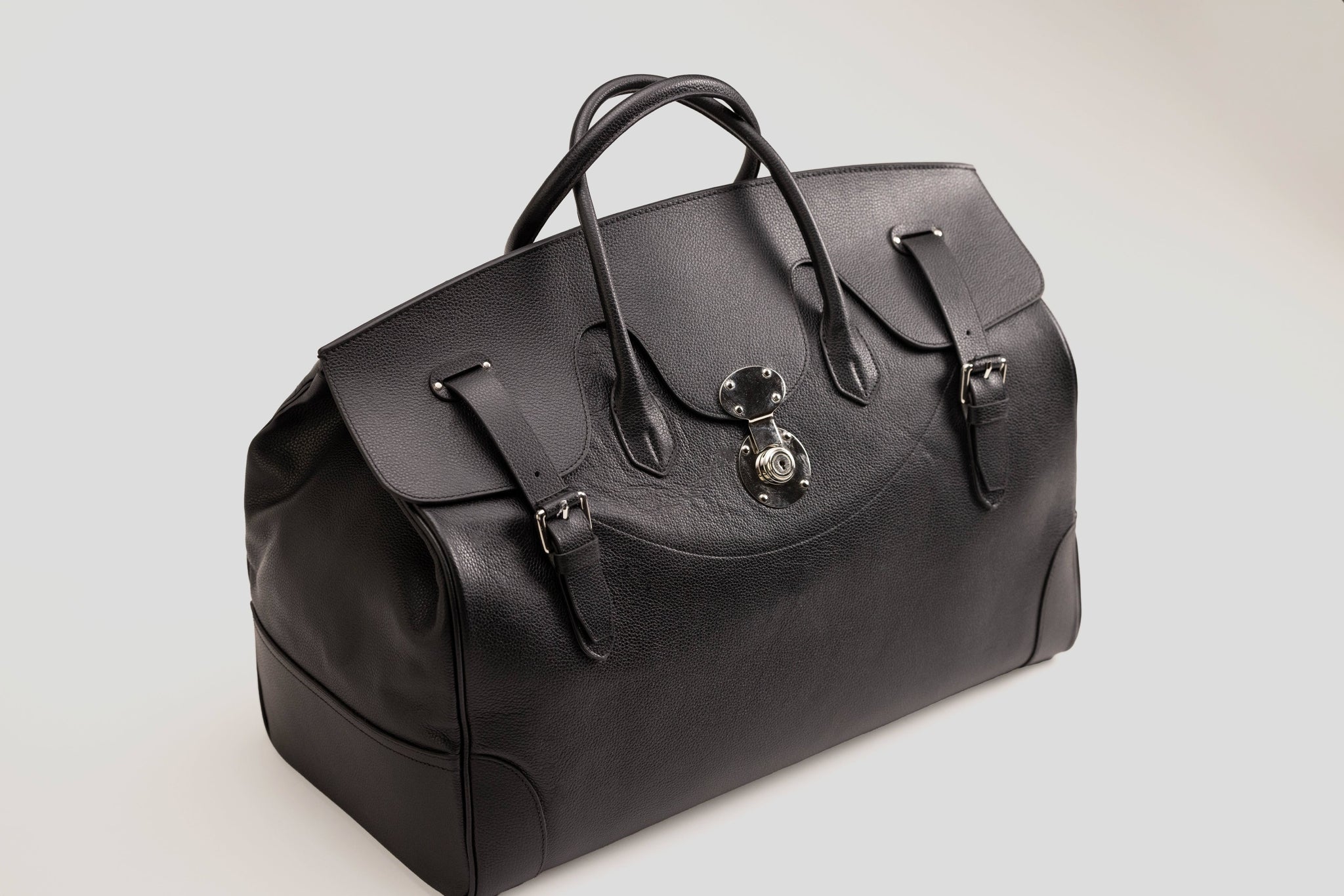 Bosphorus LeatherDuffle Bag - Textured Black