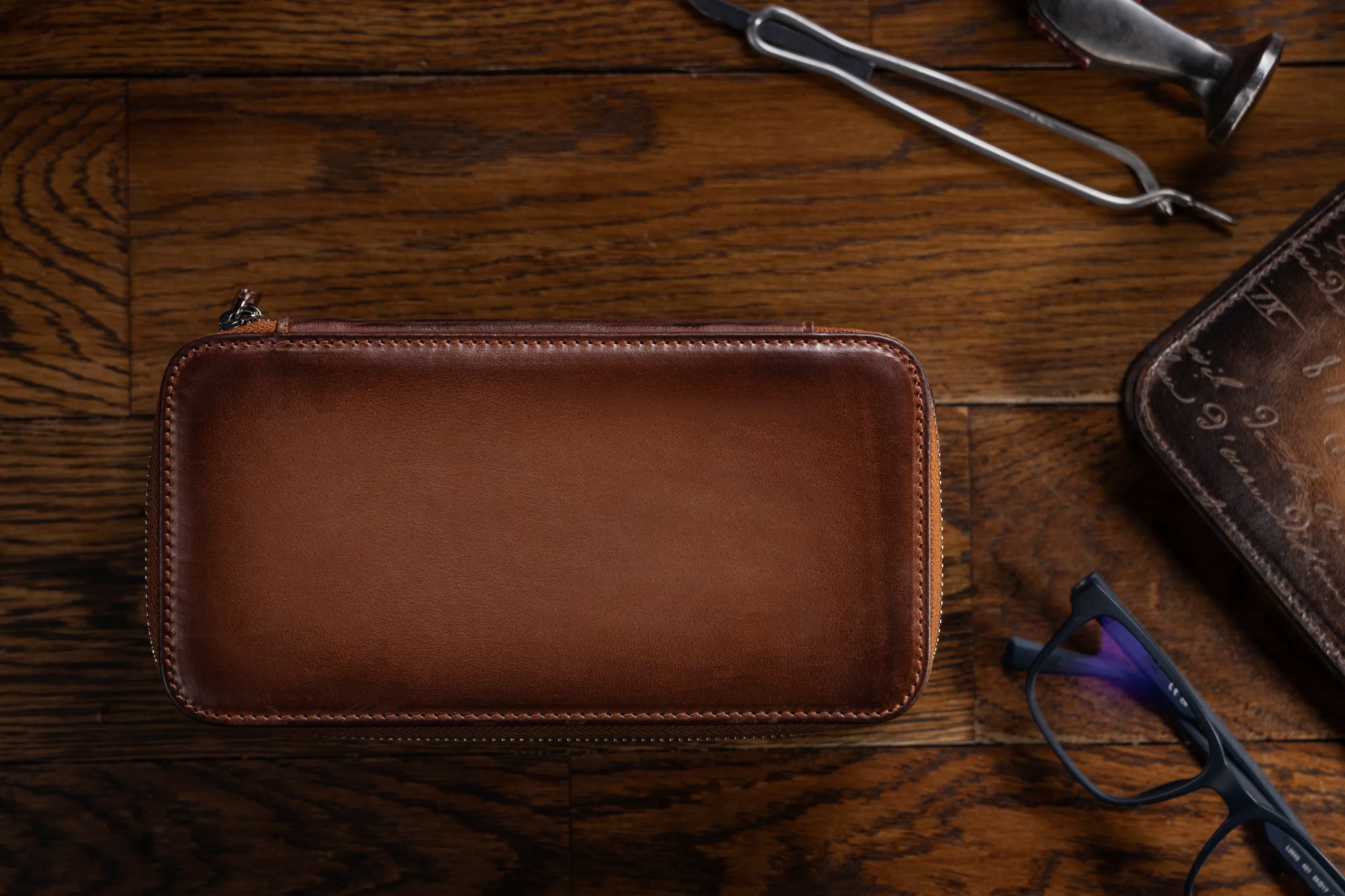 Bosphorus LeatherEphesus Watch Case - Patina Brown