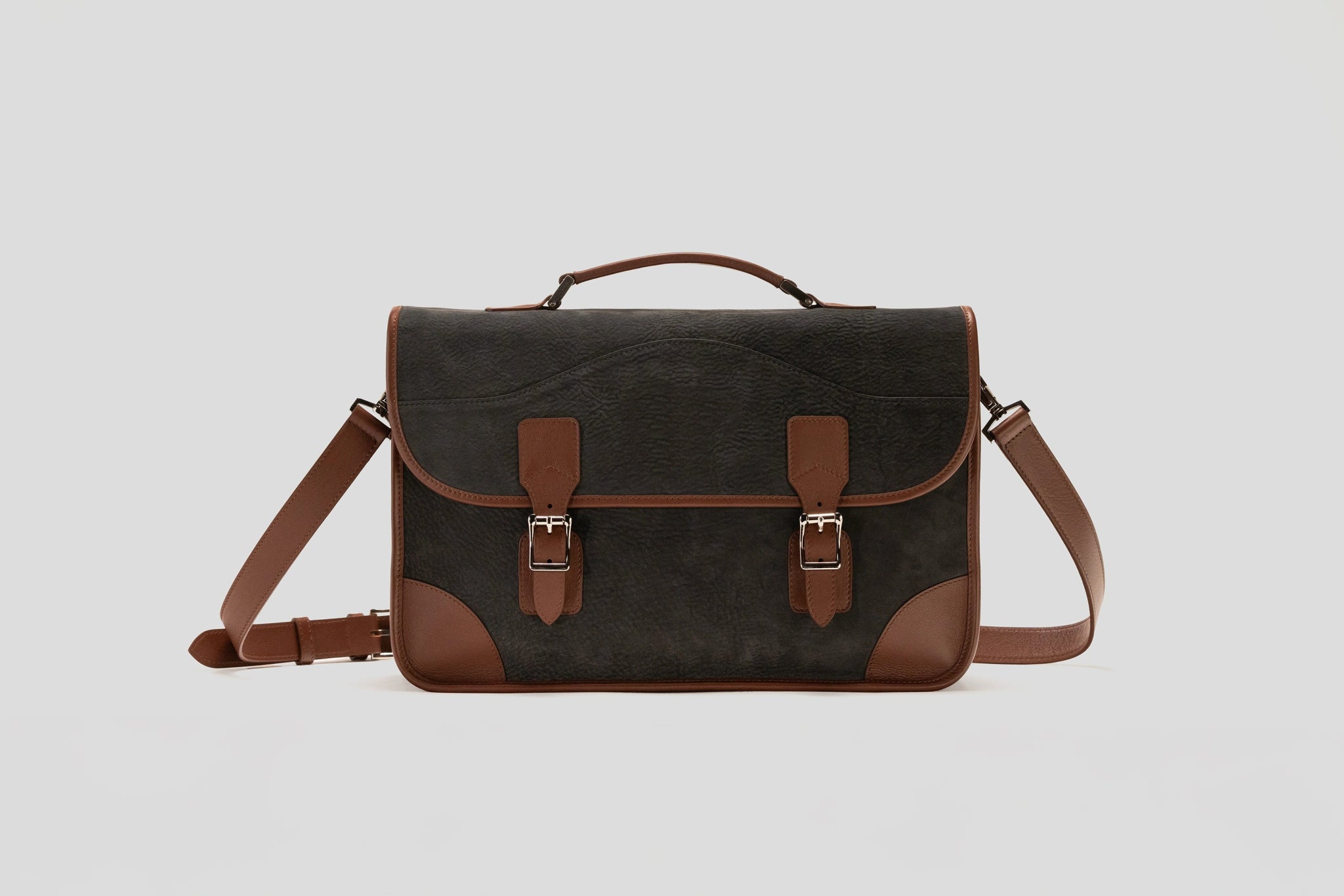 Bosphorus LeatherMessenger - Nubuck Black 02