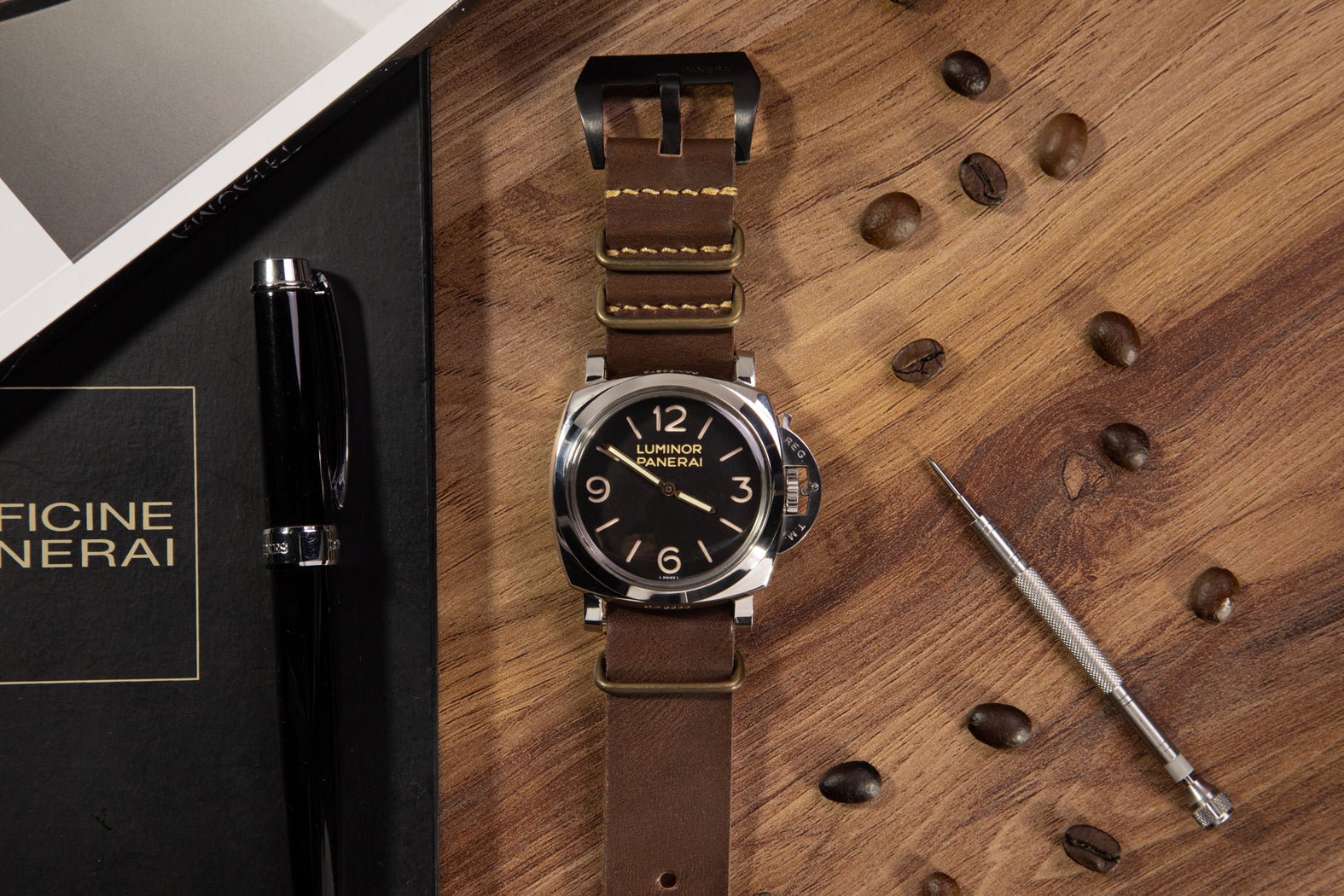 Bosphorus LeatherNato Watch Strap - Aged Brown