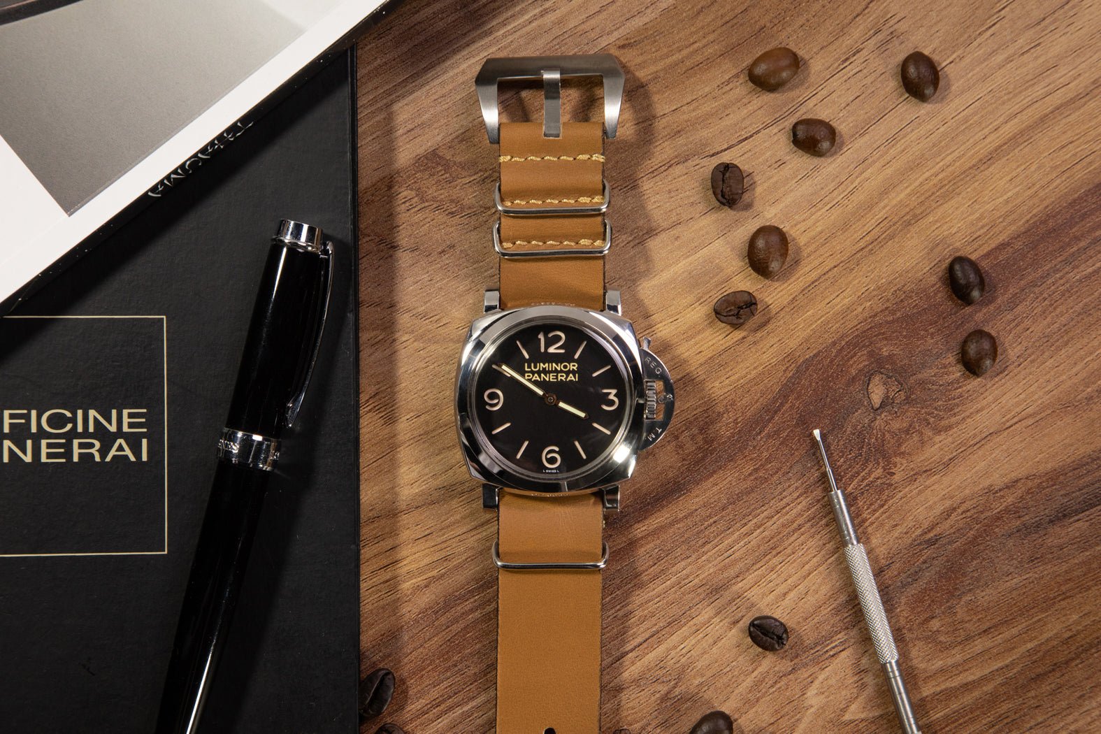 Bosphorus LeatherNato Watch Strap - Latte
