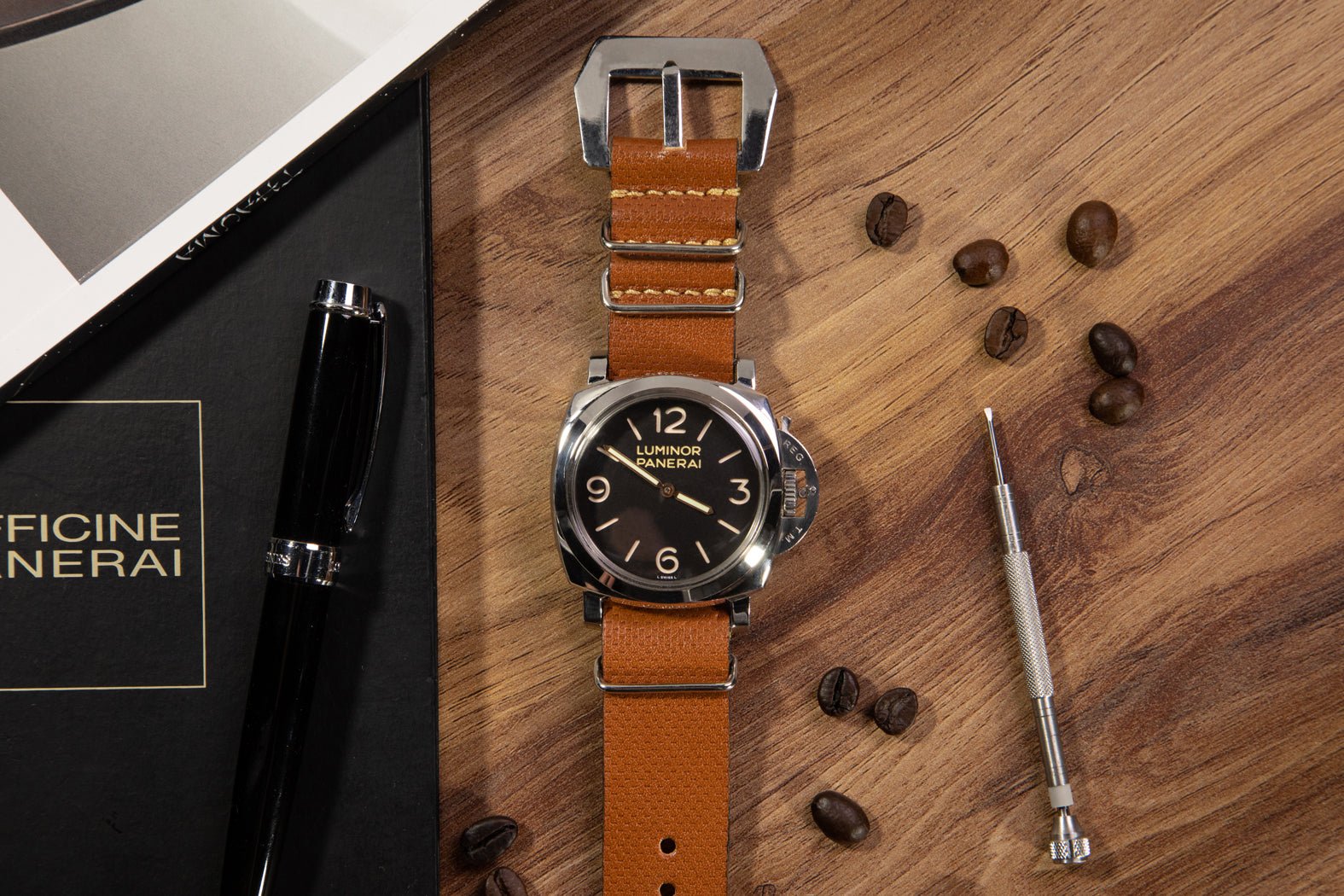 Bosphorus LeatherNato Watch Strap - Wicker Bronze