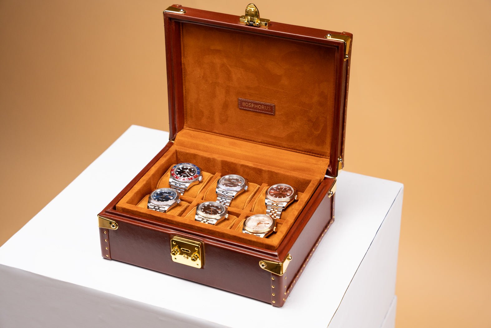 Bosphorus LeatherPetra Watch Case - Montana 01 For 6 Watches