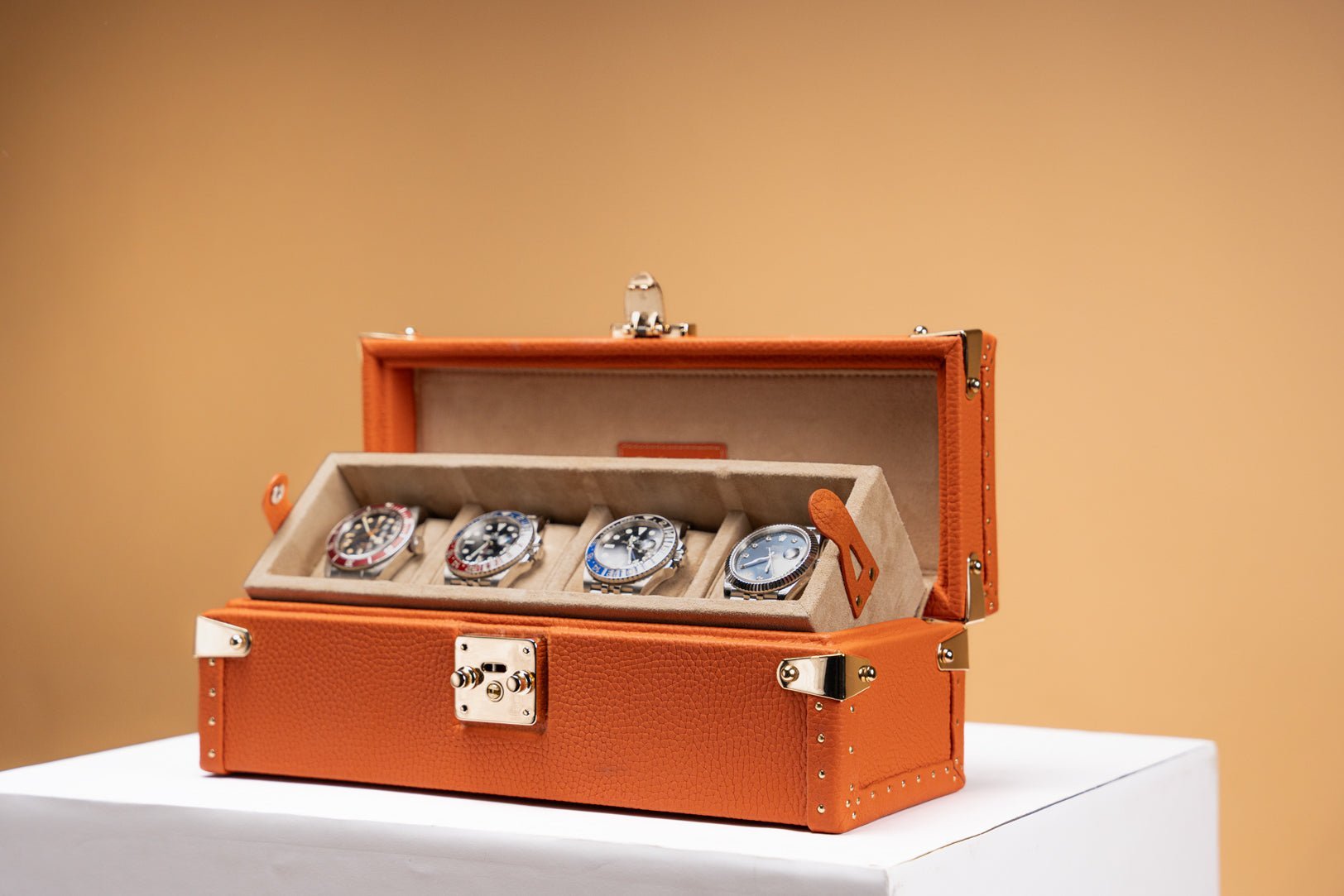 Petra Watch Case - Togo Orange