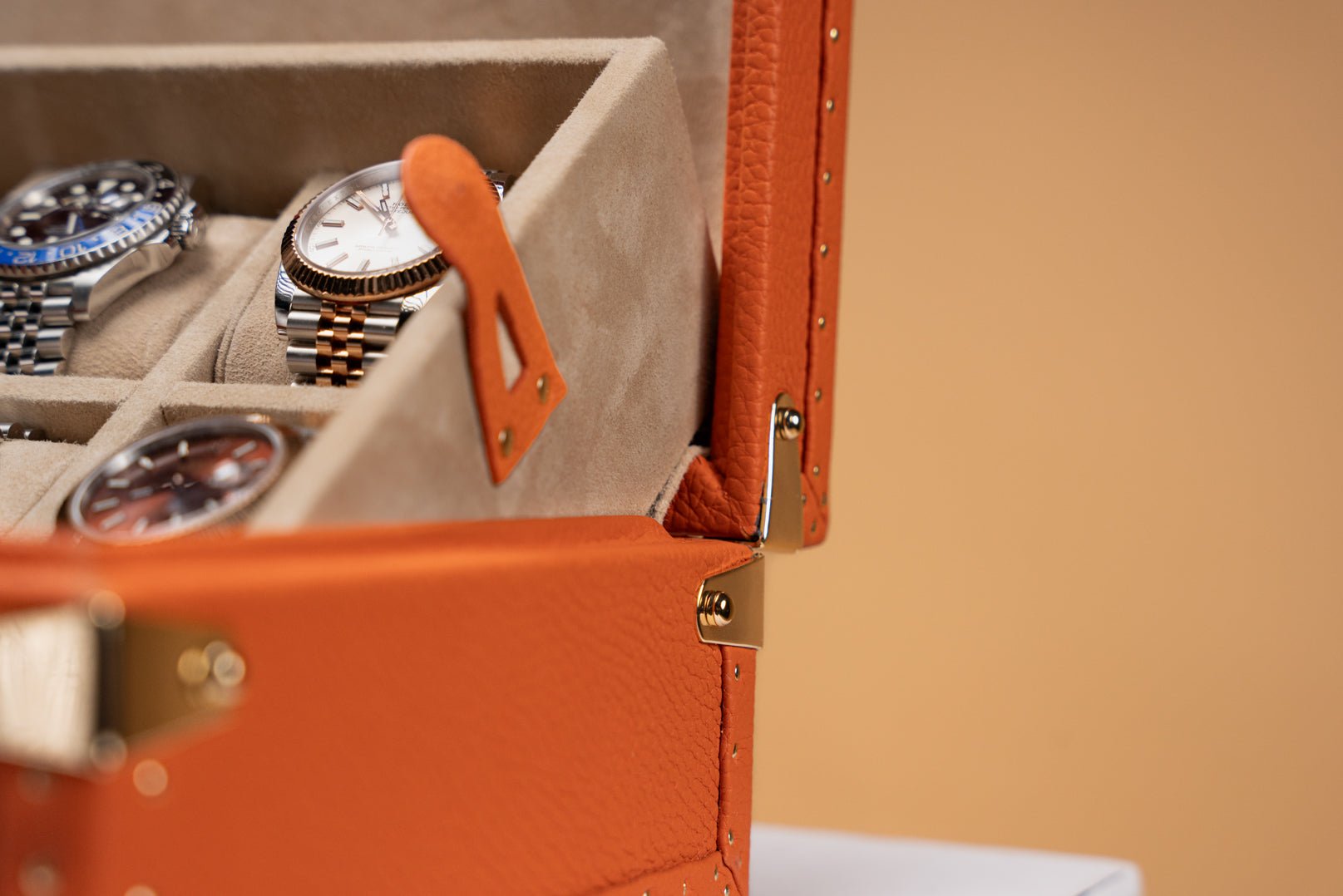 Petra Watch Case - Togo Orange