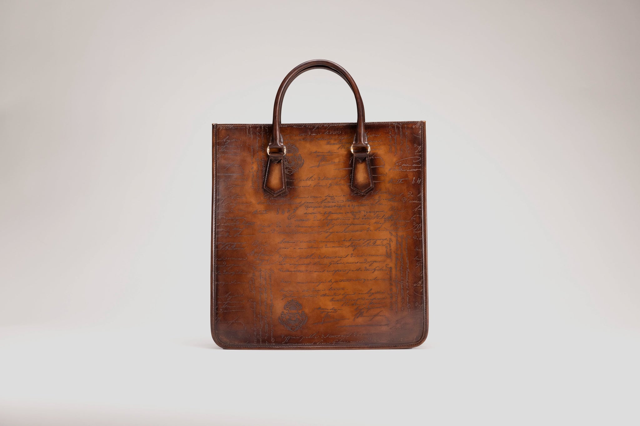 Bosphorus LeatherTote Bag - Parchment Patina Brown