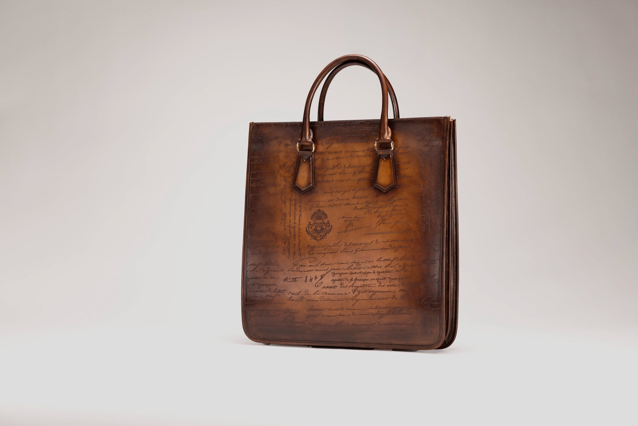 Bosphorus LeatherTote Bag - Parchment Patina Brown