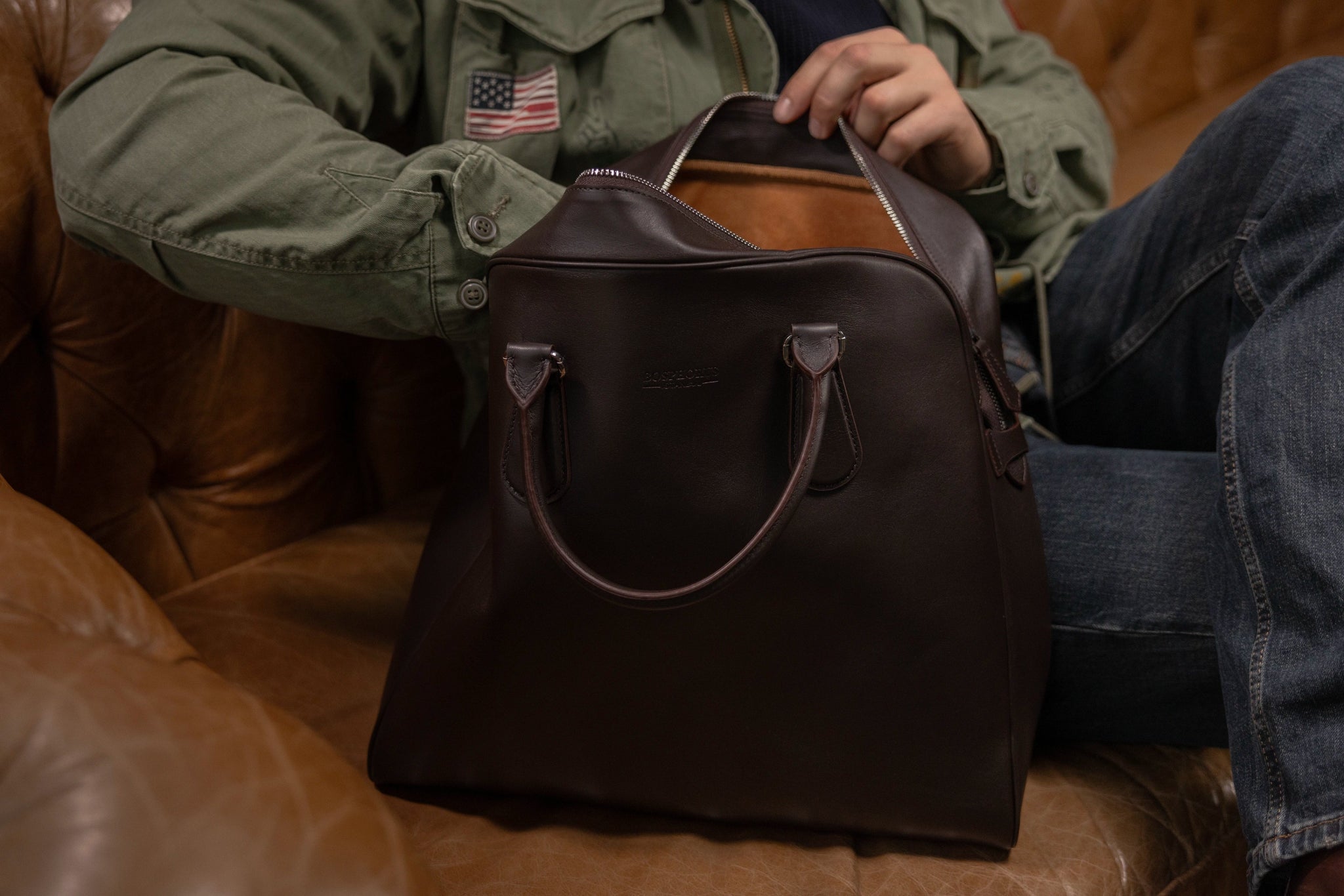 Bosphorus LeatherTote - Silky Brown