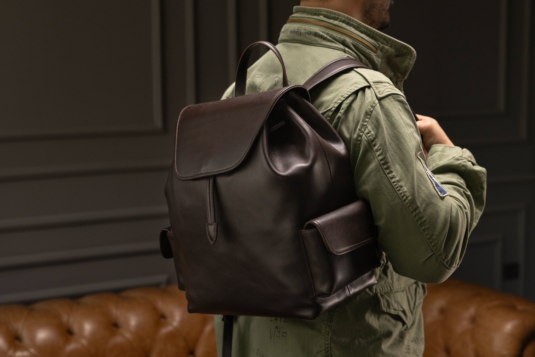 Bosphorus LeatherVoyager Backpack - Silky Brown