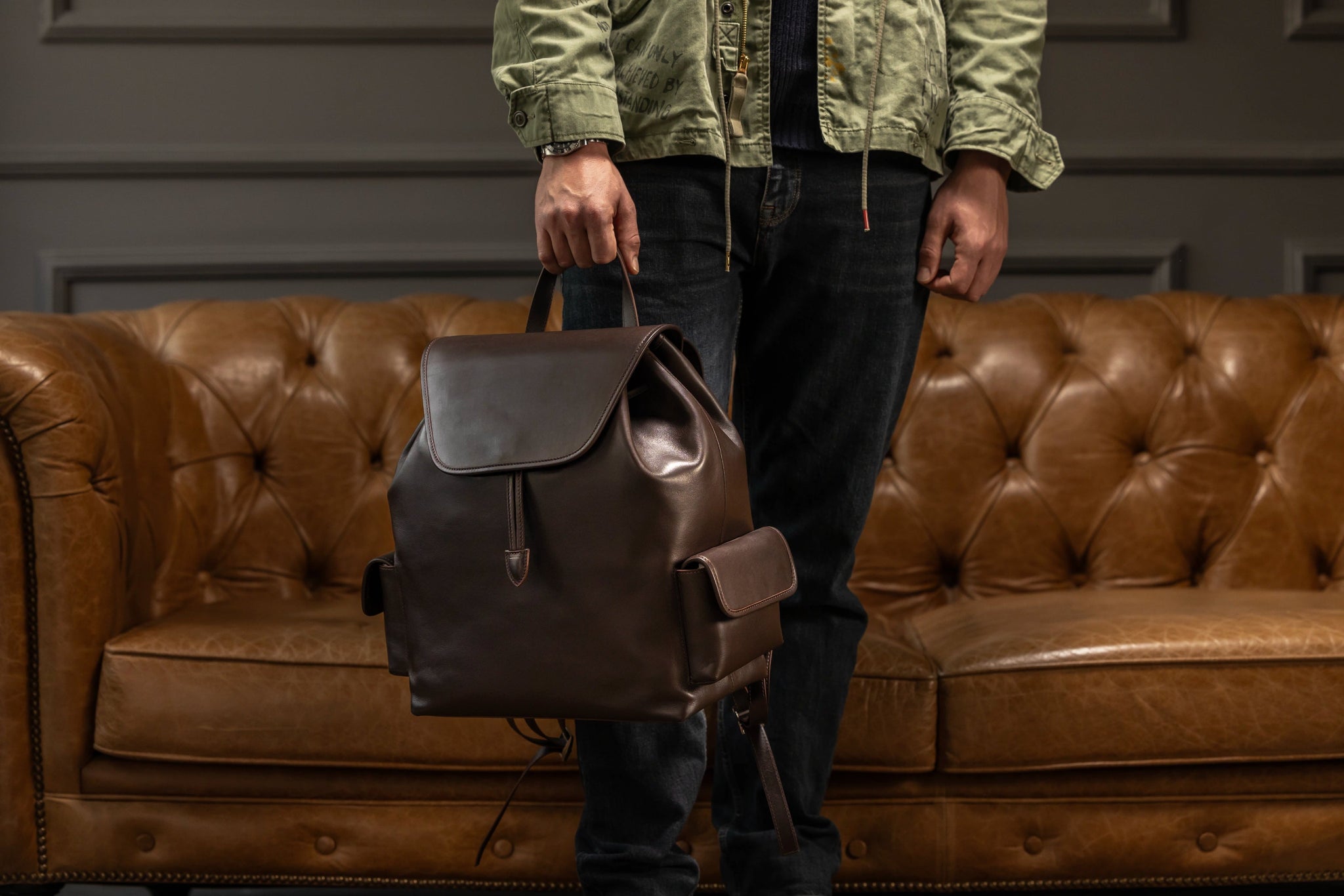 Bosphorus LeatherVoyager Backpack - Silky Brown