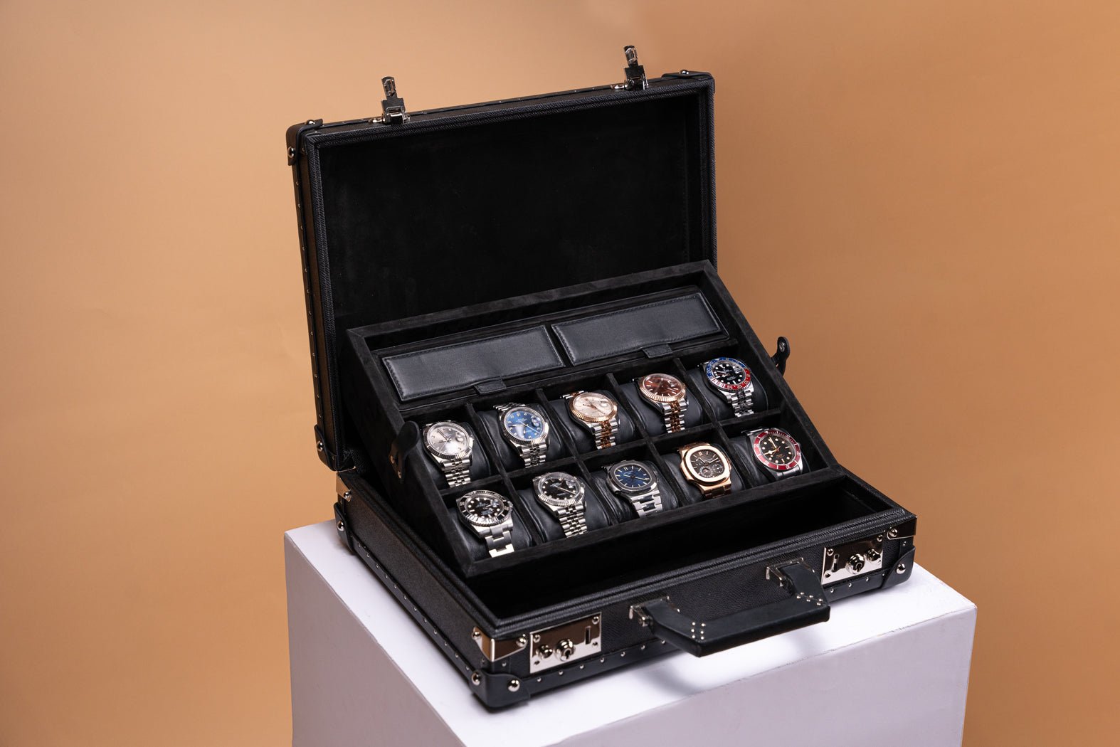 Bosphorus LeatherWatch Collector Case - Master Edition Saffiano Black