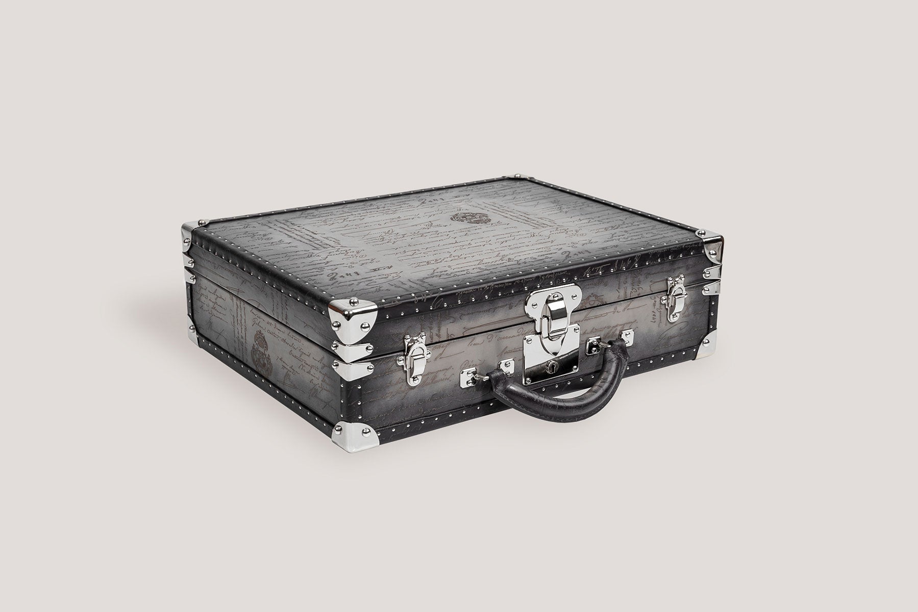 Bosphorus LeatherWatch Trunk - Parchment Patina Grey for 21 Watches