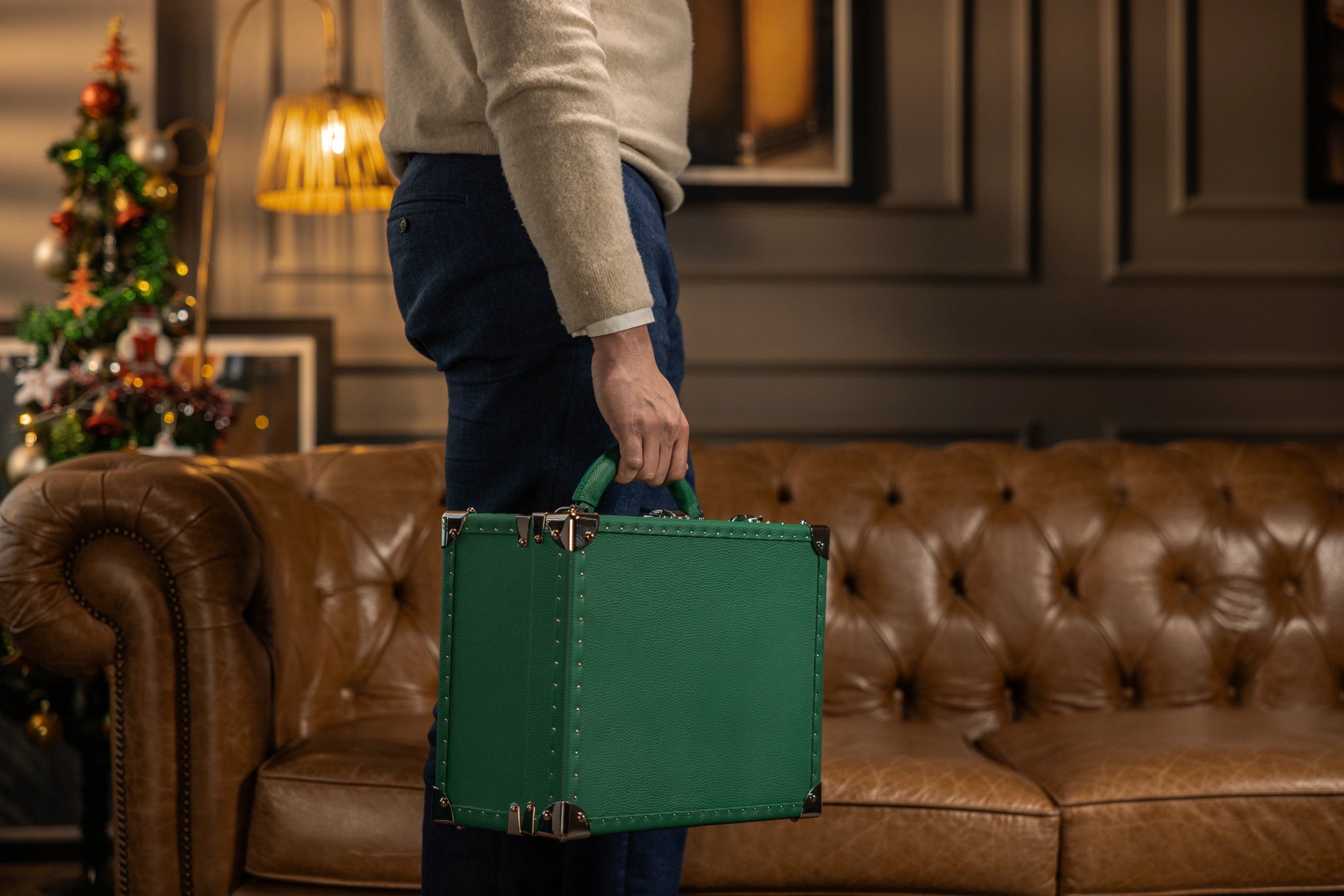 Bosphorus LeatherWatch Trunk - Togo Christmas Green